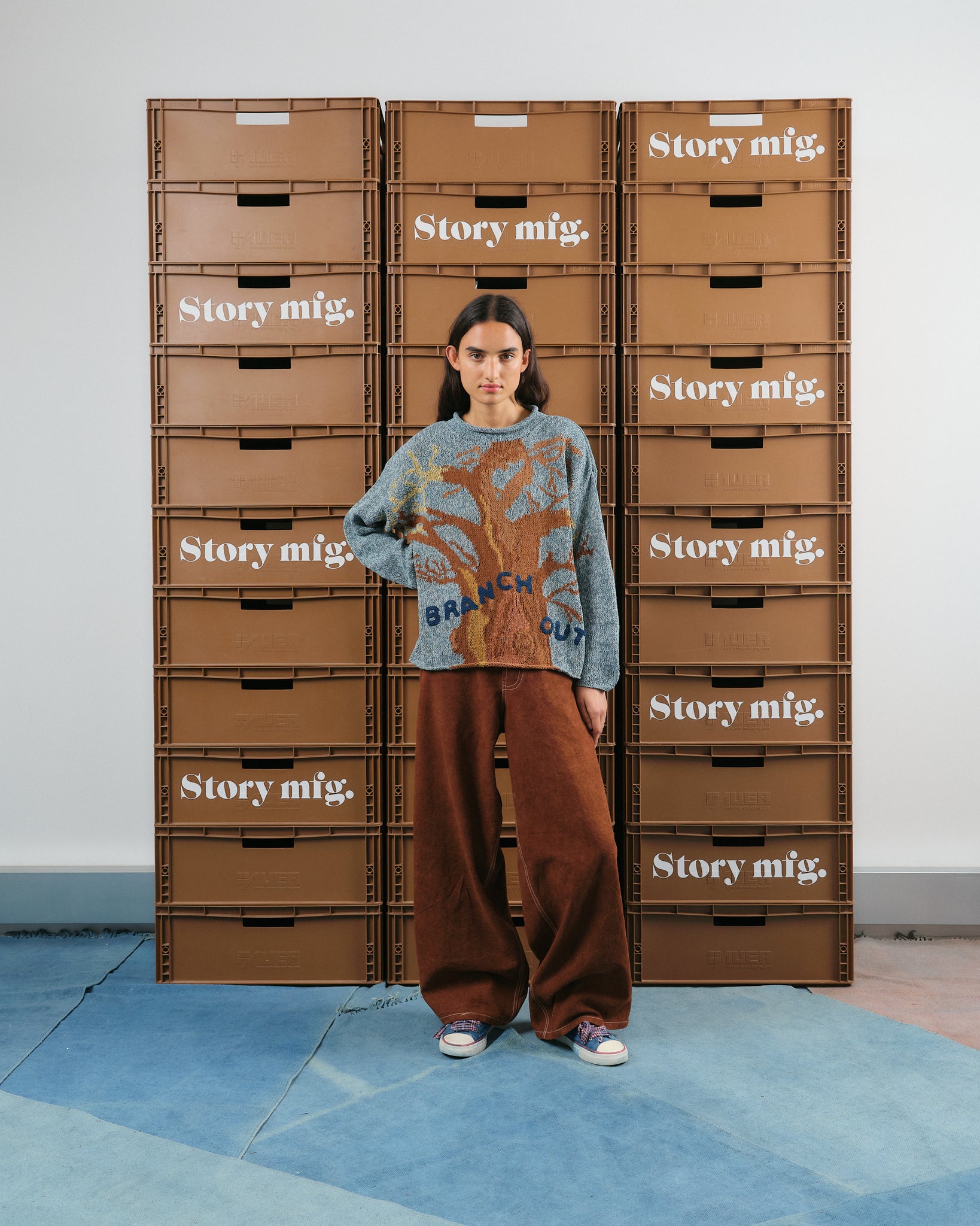 Home Pants - Brown Wonky-Wear