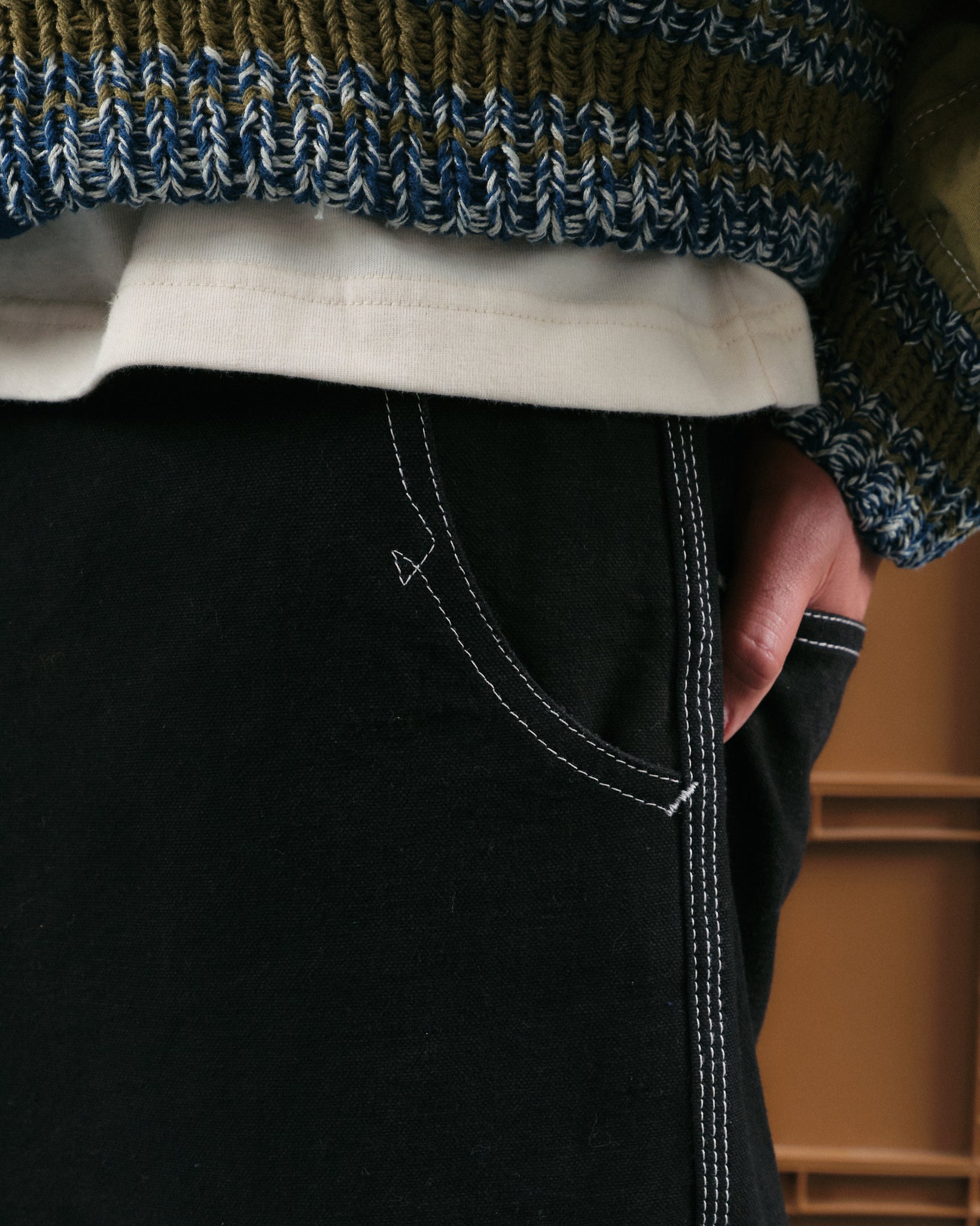 Home Pants - Black Wonky-Wear