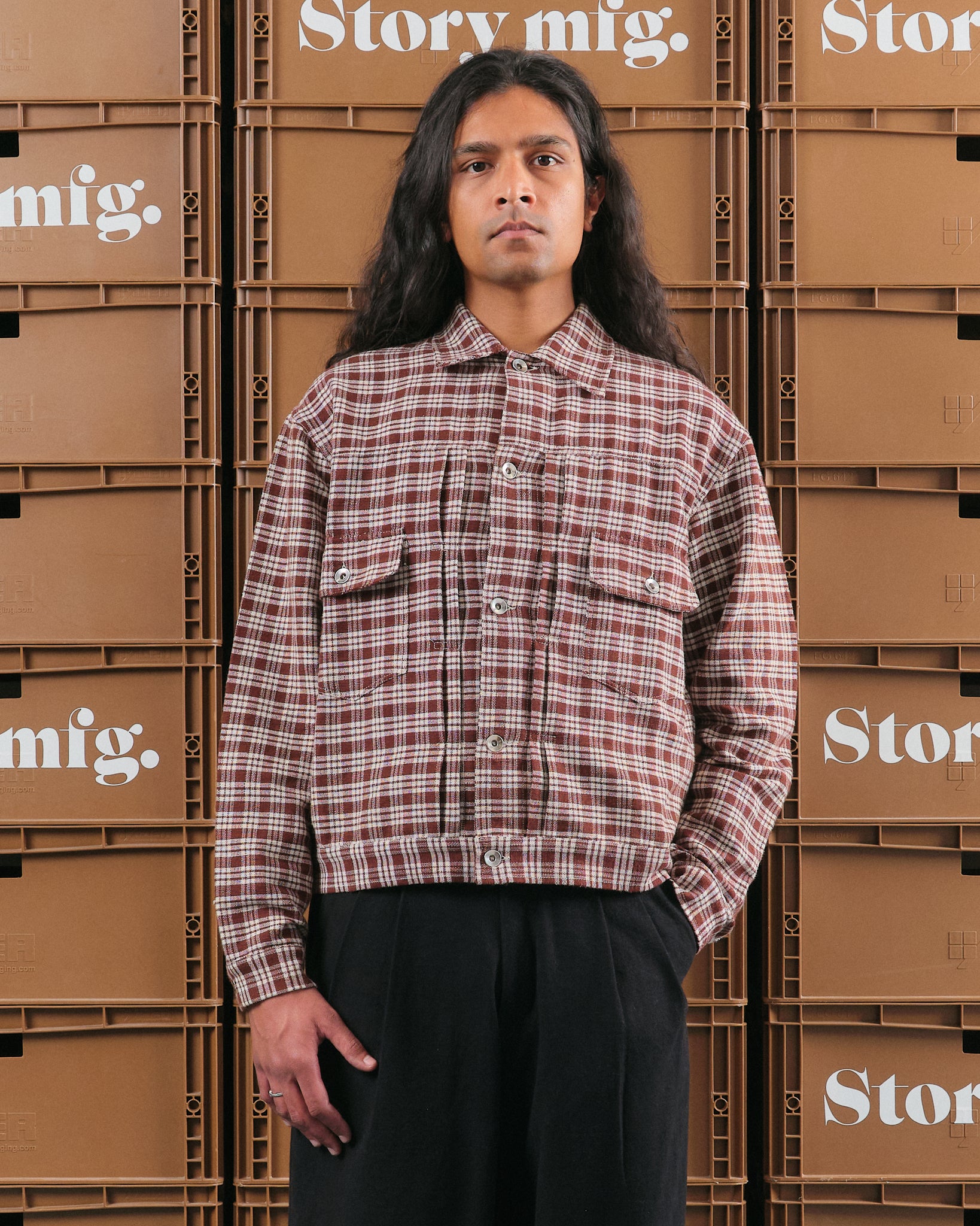 Tuesday Jacket - Wood Check Handloom