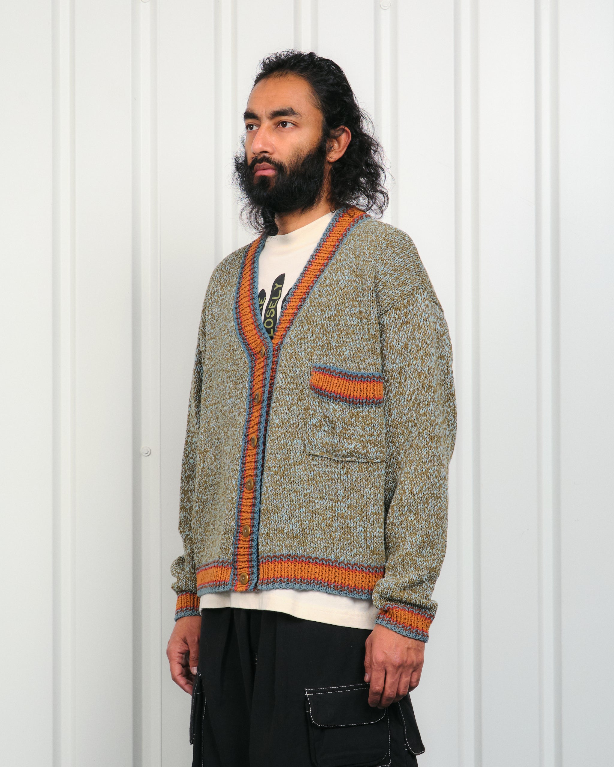 Bulb Knit Cardigan - Twisted Green – Story mfg.