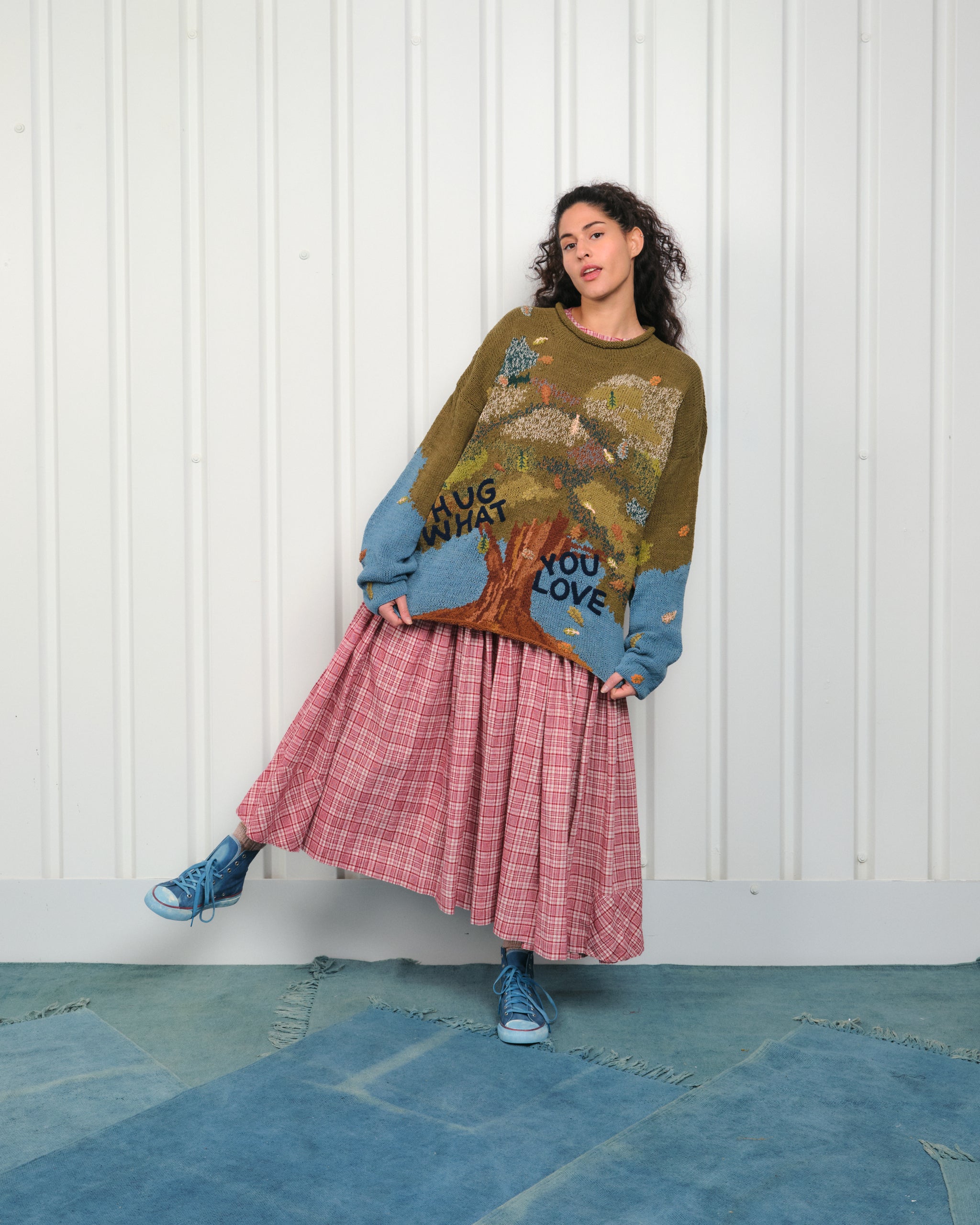 【NUGU】prune danika twist round knit nugu Mika flower 6620 | NN.07® Official Webshop