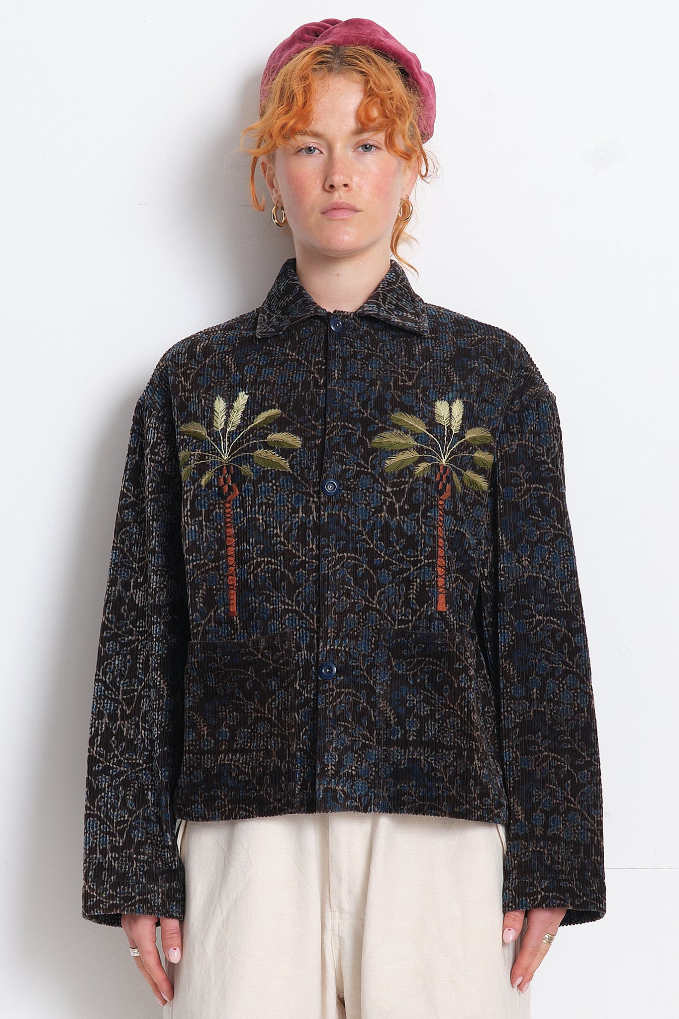 Short On Time Jacket  - Black Herbal Double Date