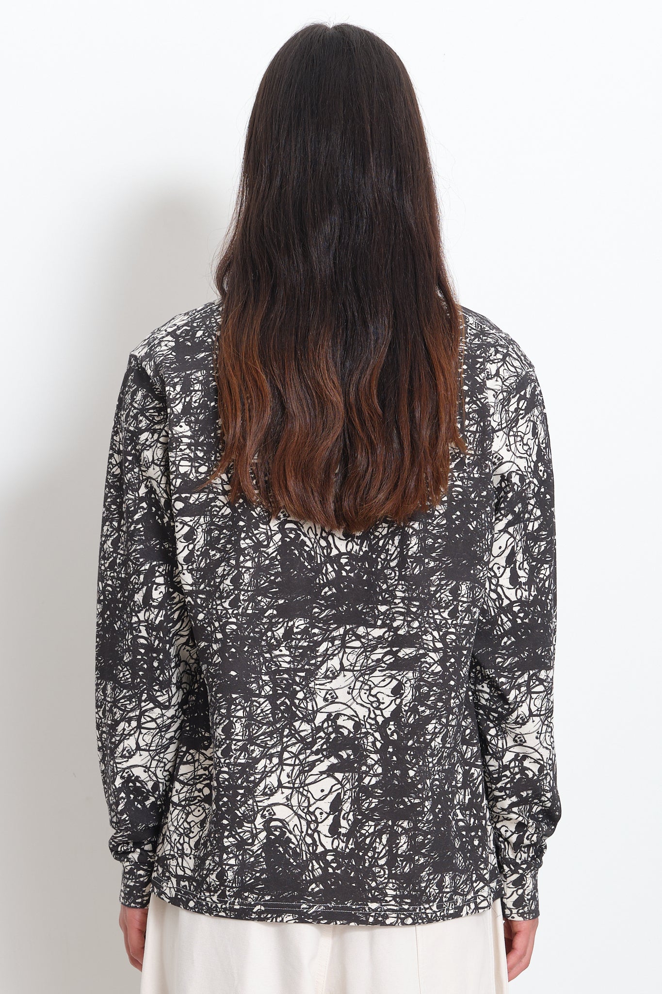 Recycled Cotton LS Tee - Oatmeal Lucas Dillon Illusion