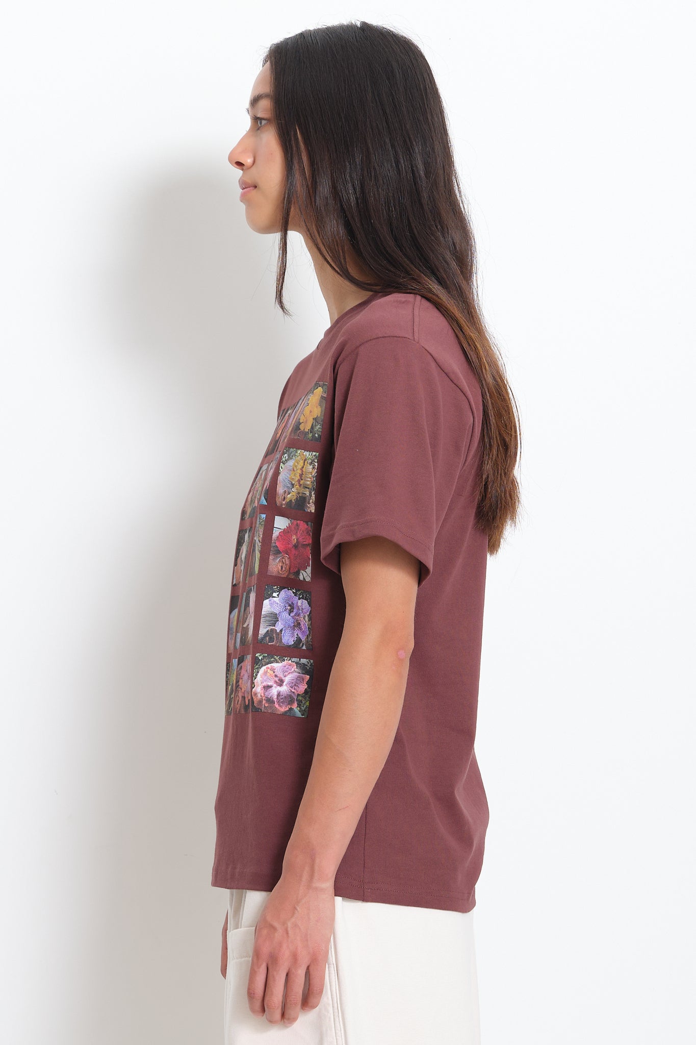 Recycled Cotton SS Tee - Chocolate Aunty Nani