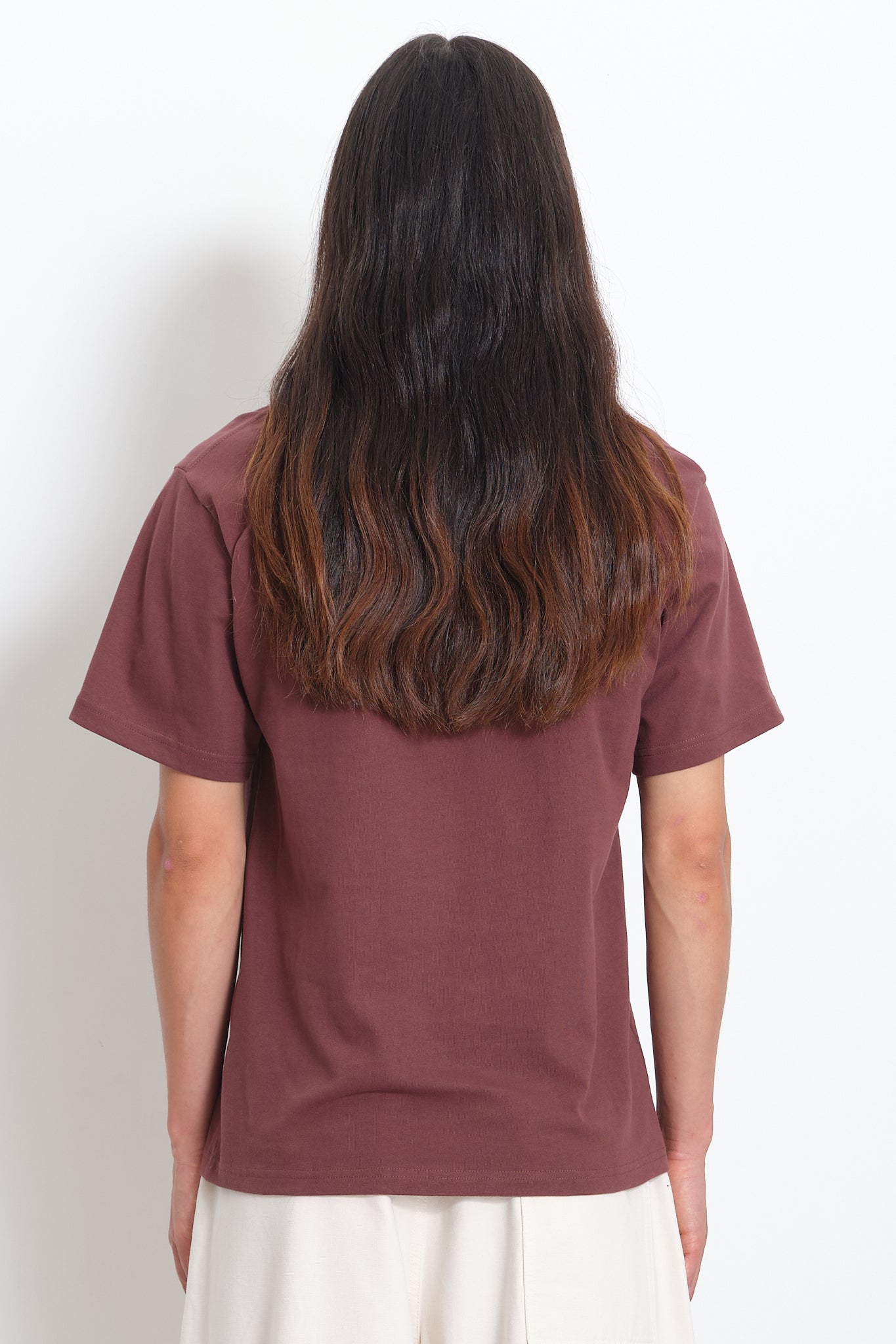 Recycled Cotton SS Tee - Chocolate Aunty Nani