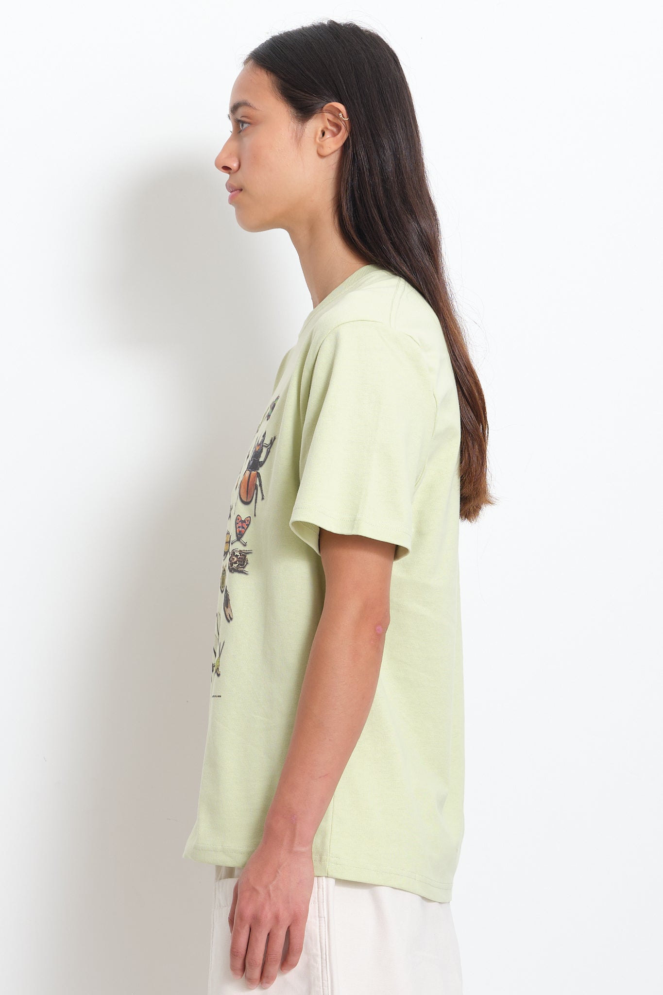 Recycled Cotton SS Tee - Pistachio Bugs