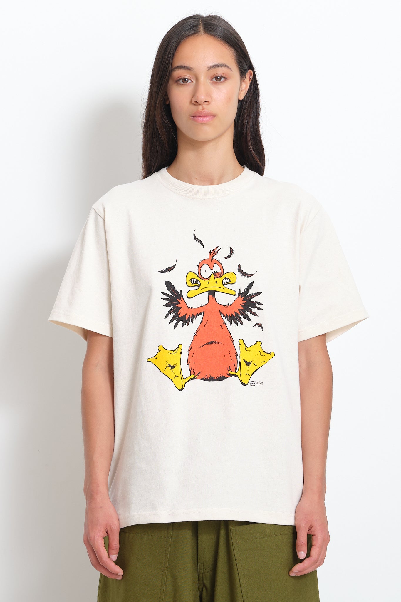 Recycled Cotton SS Tee - Oatmeal Duckman