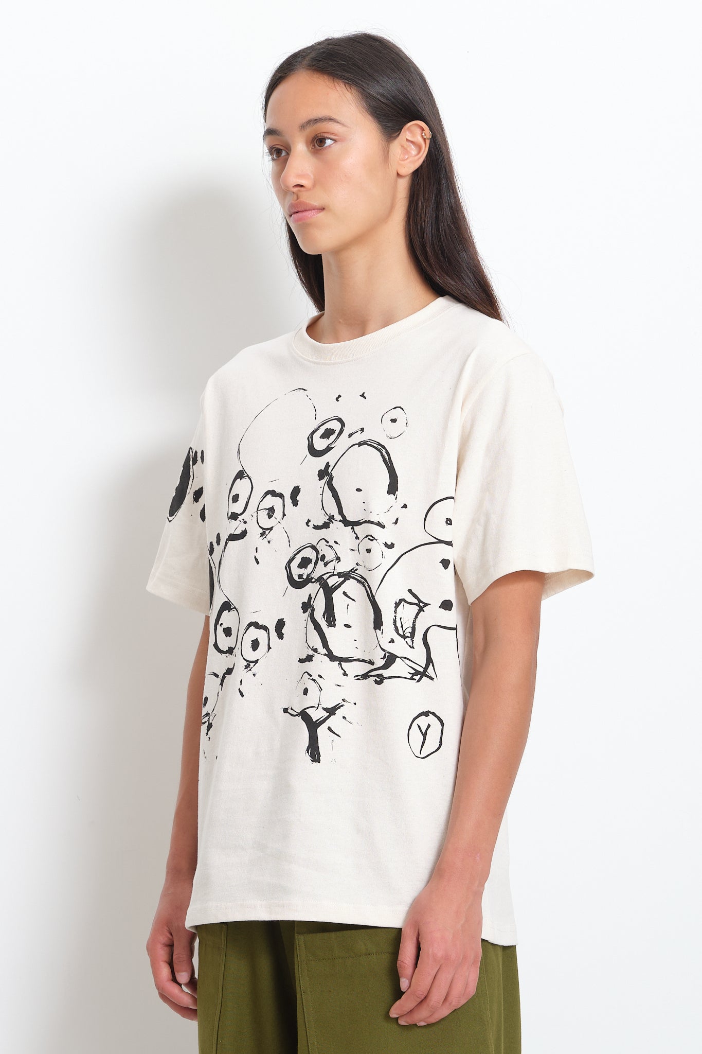 Recycled Cotton SS Tee - Oatmeal Lucas Dillon
