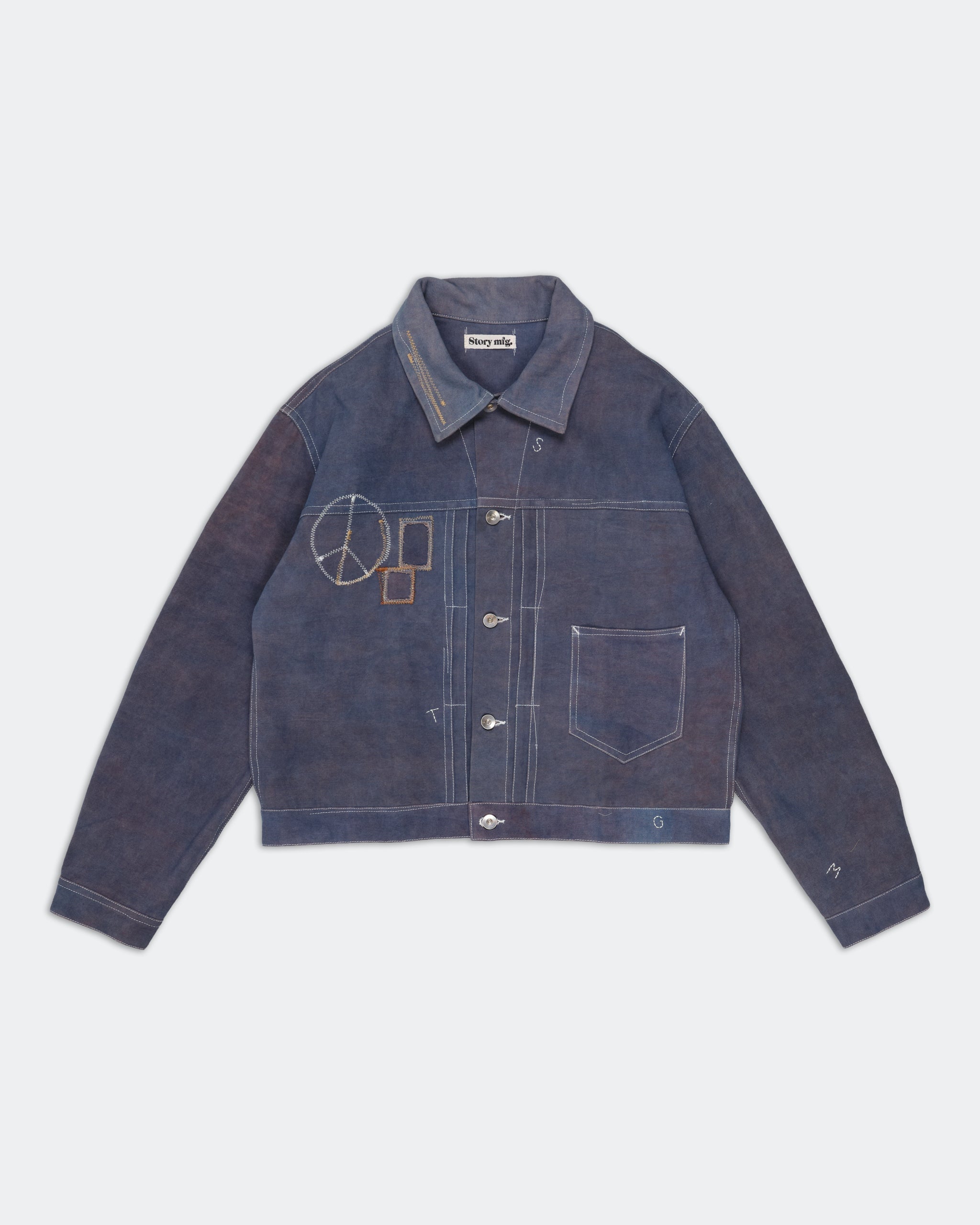 story mfg ジャケット　М Friday Jacket - Blurple Zig Zag – Story mfg.