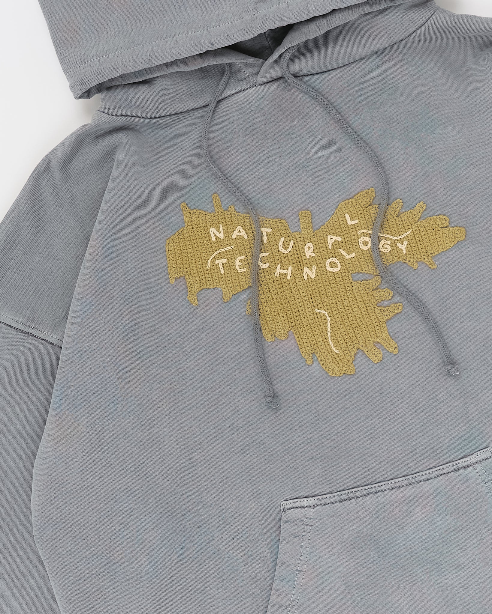 Geo Hoodie - Washed Grey
