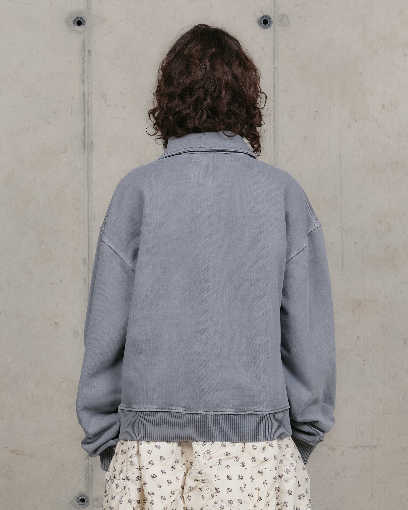 Geo Pullover - Washed Grey