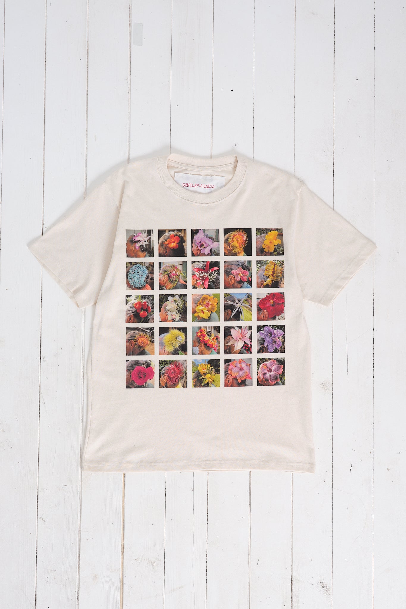 Recycled Cotton SS Tee - Oatmeal Aunty Nani