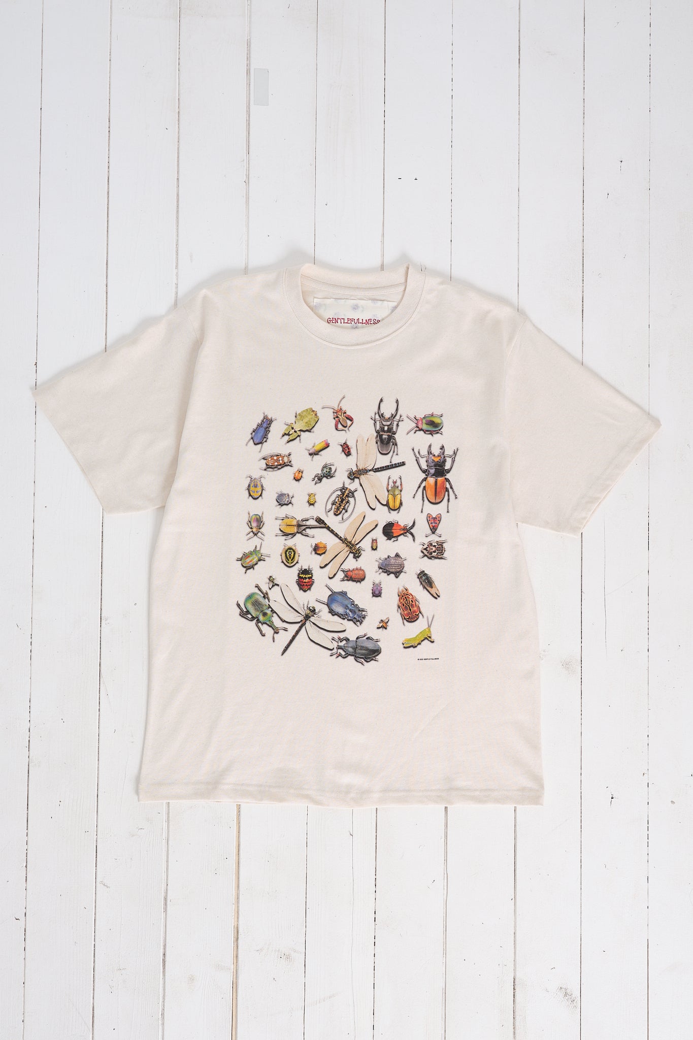 Recycled Cotton SS Tee - Oatmeal Bugs