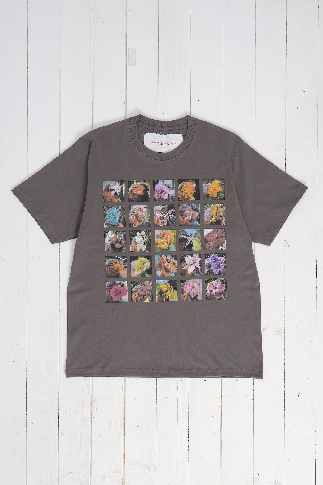 Recycled Cotton SS Tee - Washed Black Aunty Nani