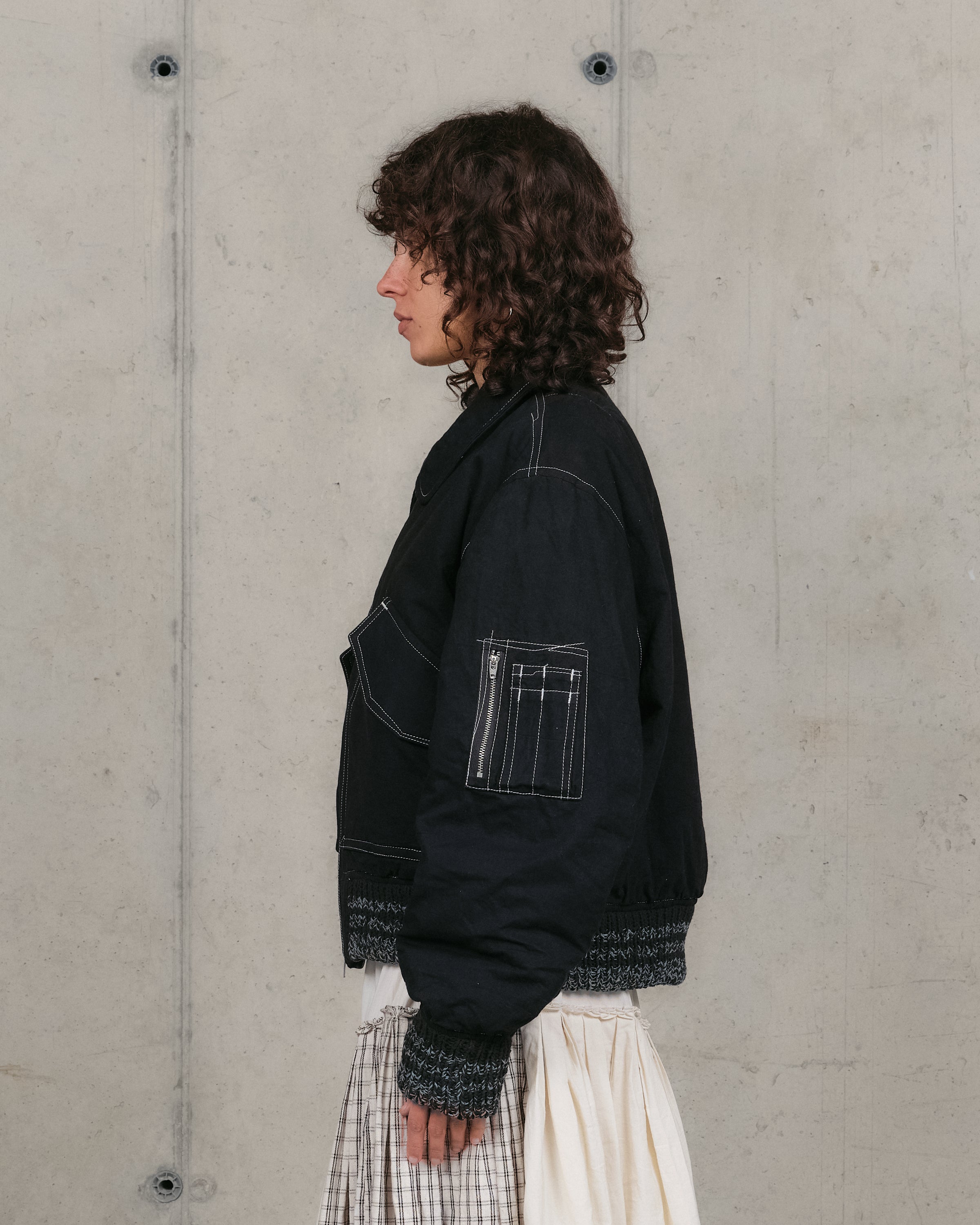 Grain Jacket - Black Wonky-Wear – Story mfg.