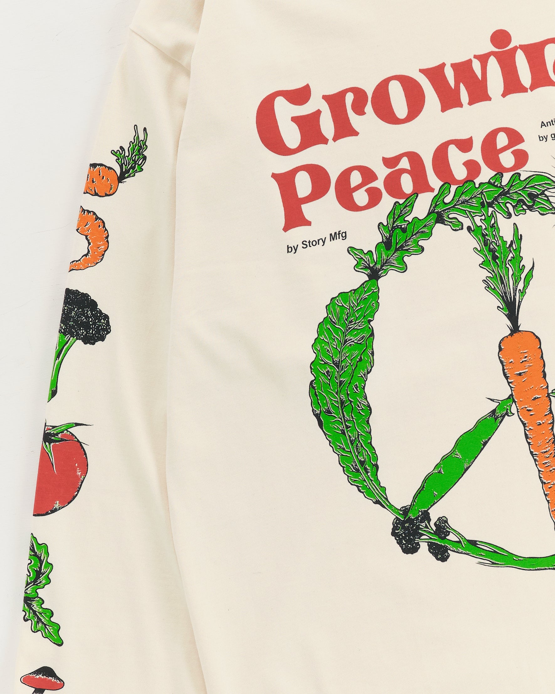 トップス Story mfg L/S T-shirt STORY_MFG_GRATEFUL_TEE_LS_ECRU