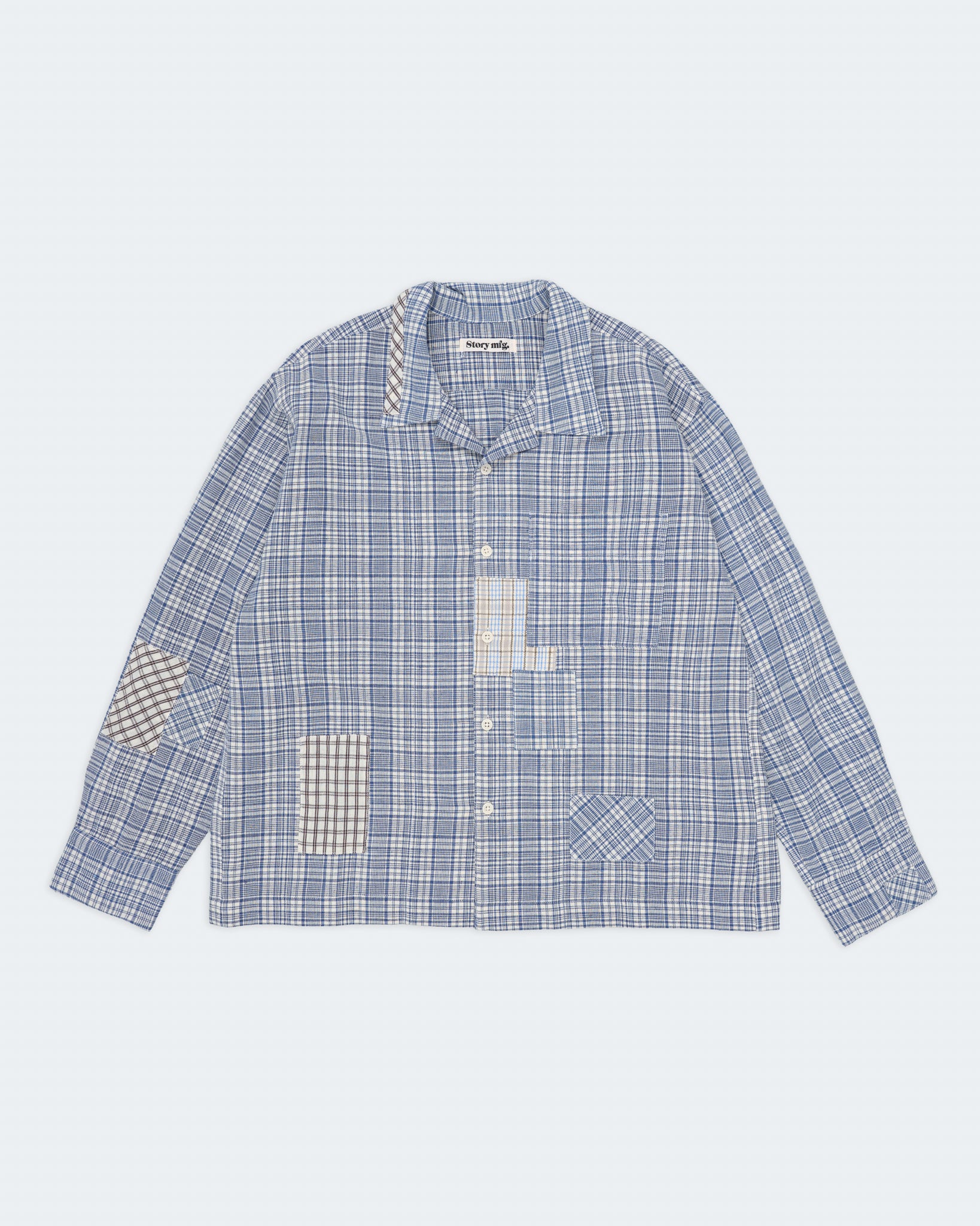 Greetings Shirt LS - Indigo Check Picnic