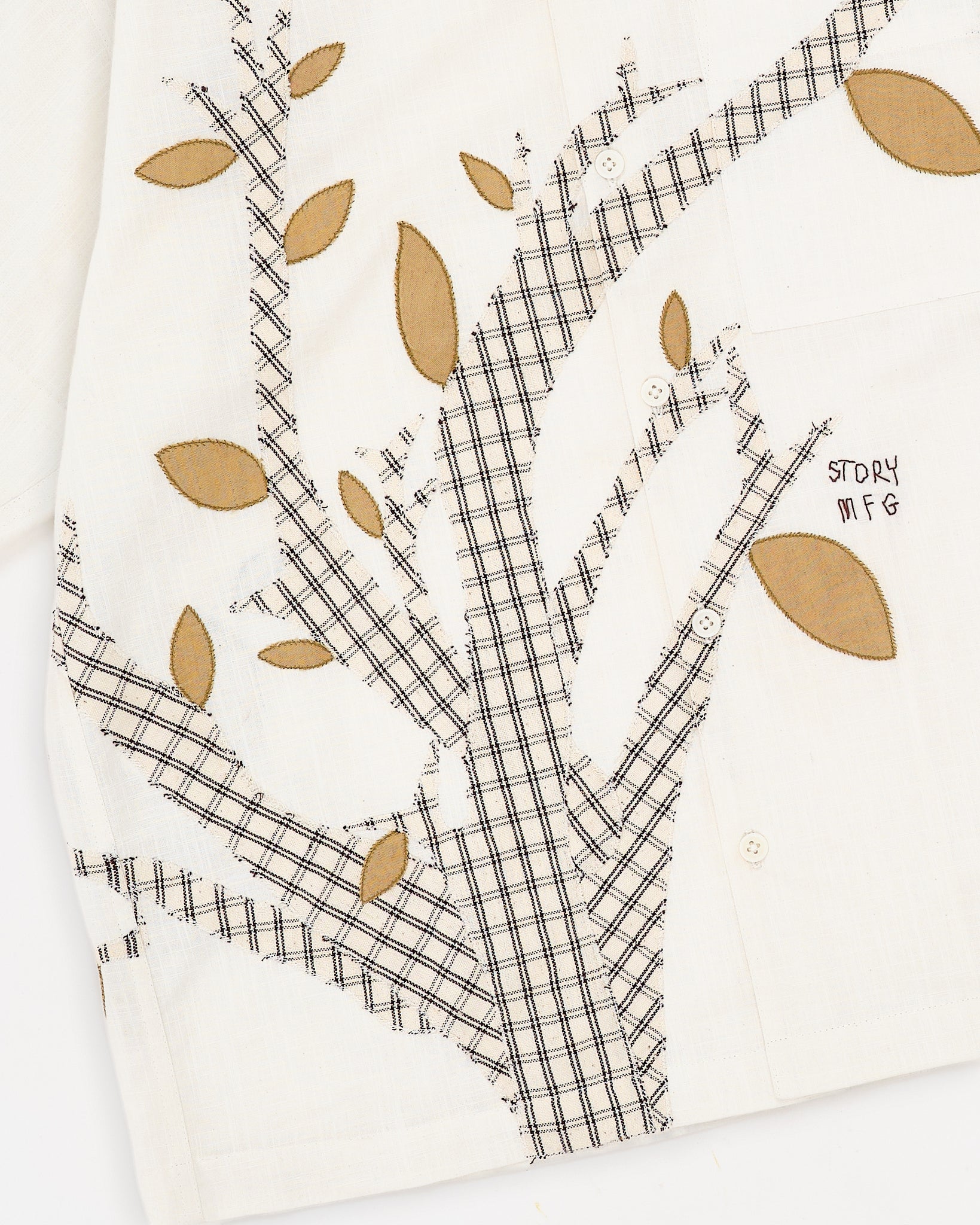 Greetings Shirt SS - Ecru Tree