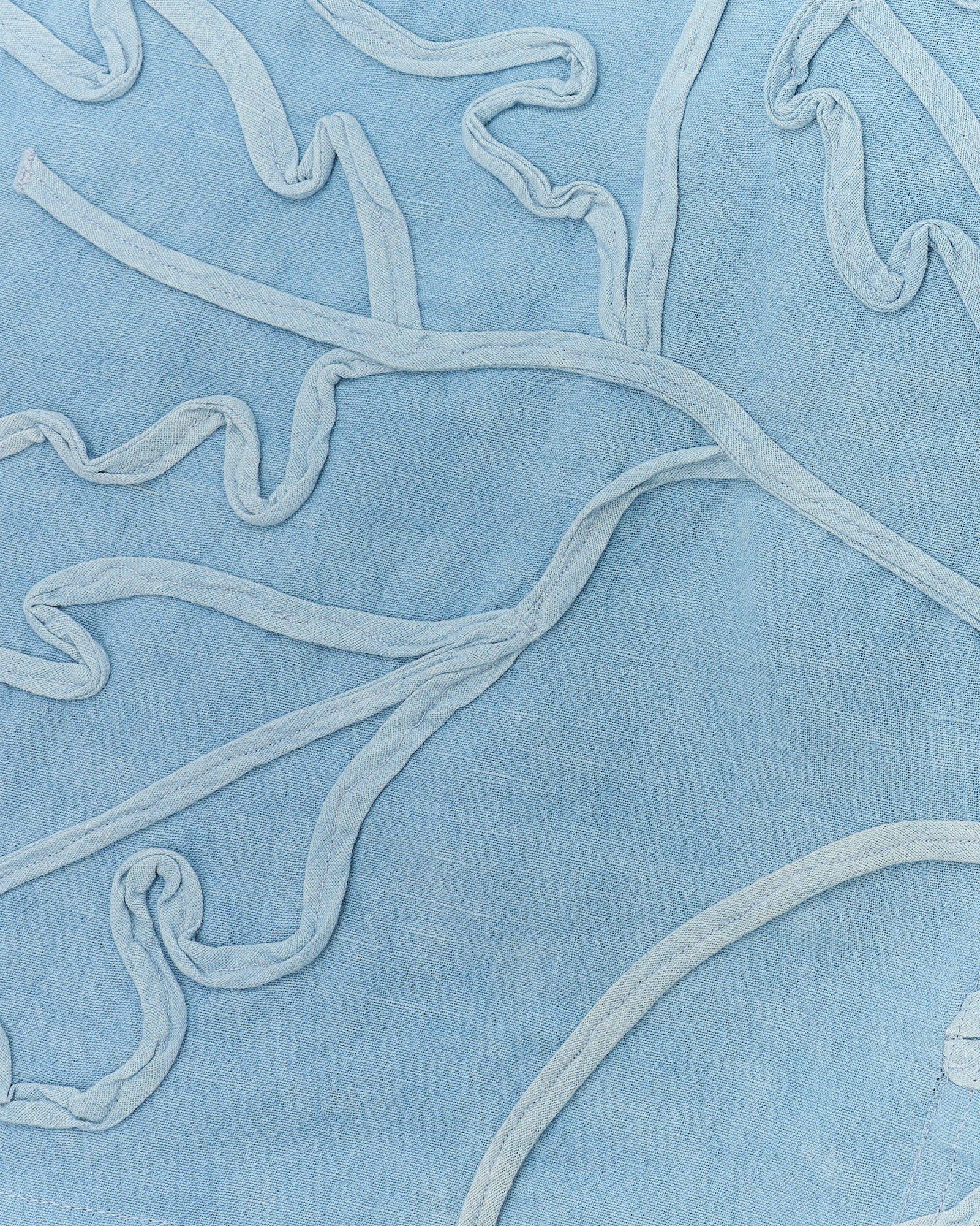 Greetings Shirt LS - Blue Leaf Ribbon