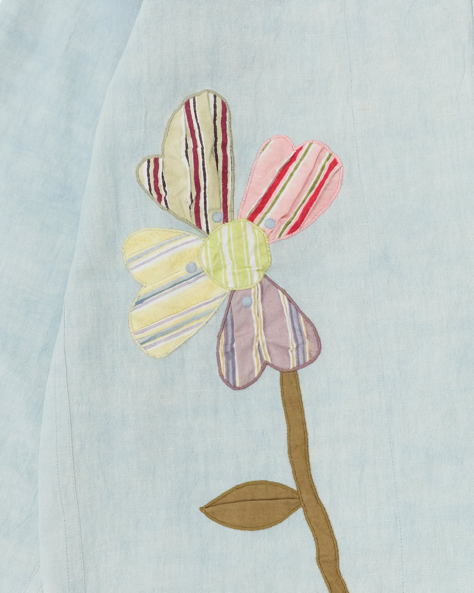 Greetings Shirt LS - Blue Pansy