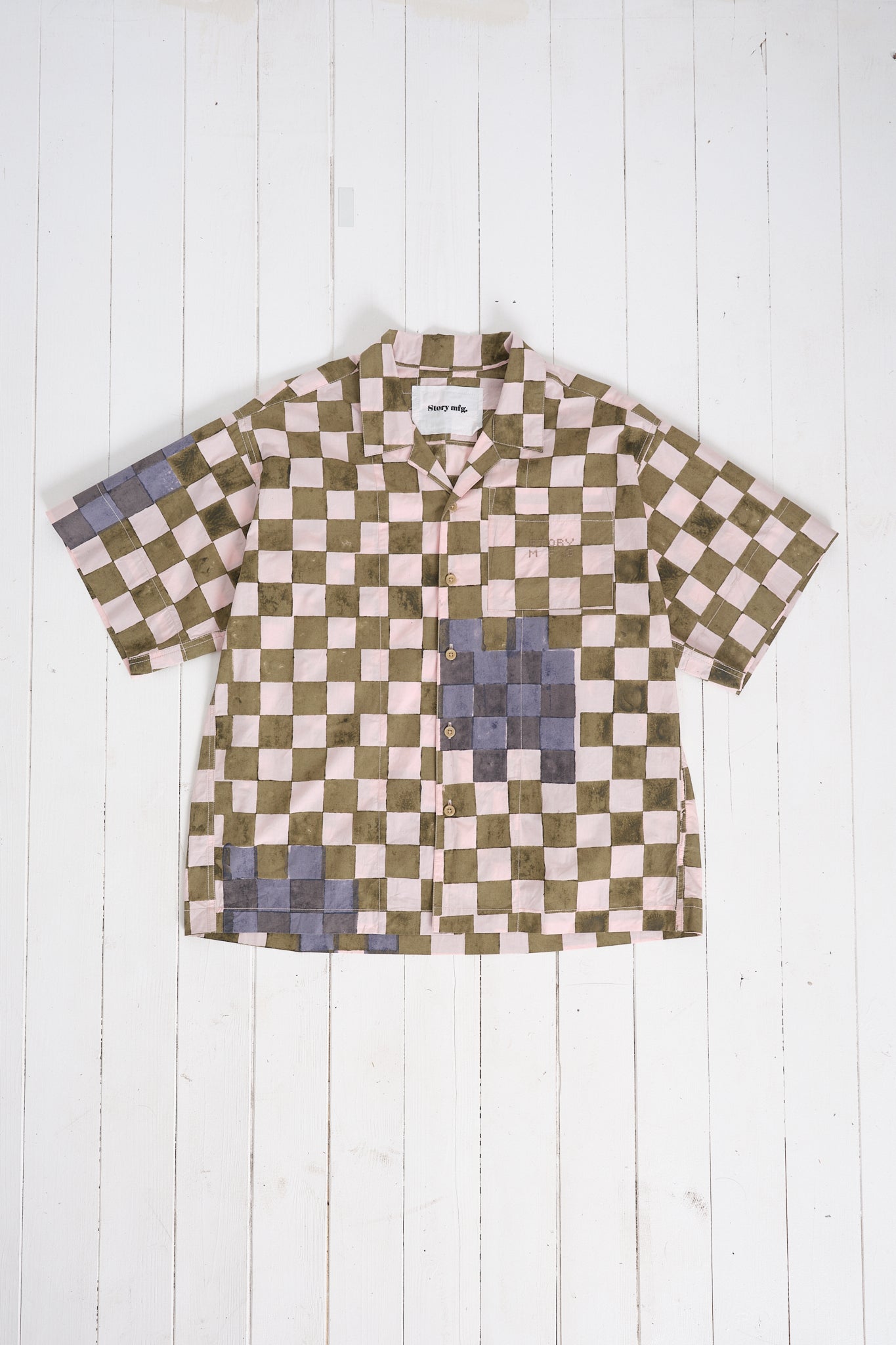 Greetings Shirt - Pink Checker