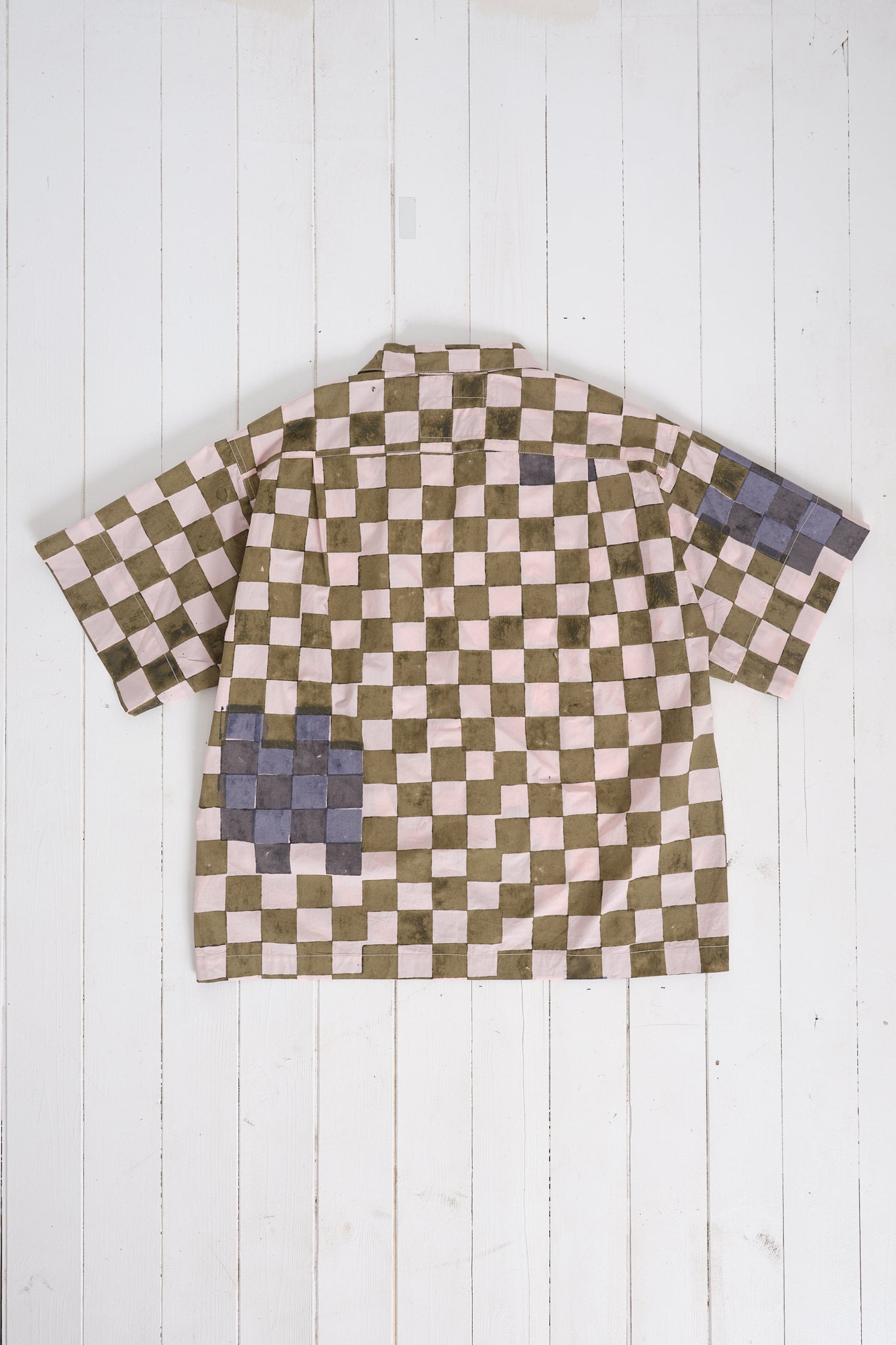 Greetings Shirt - Pink Checker