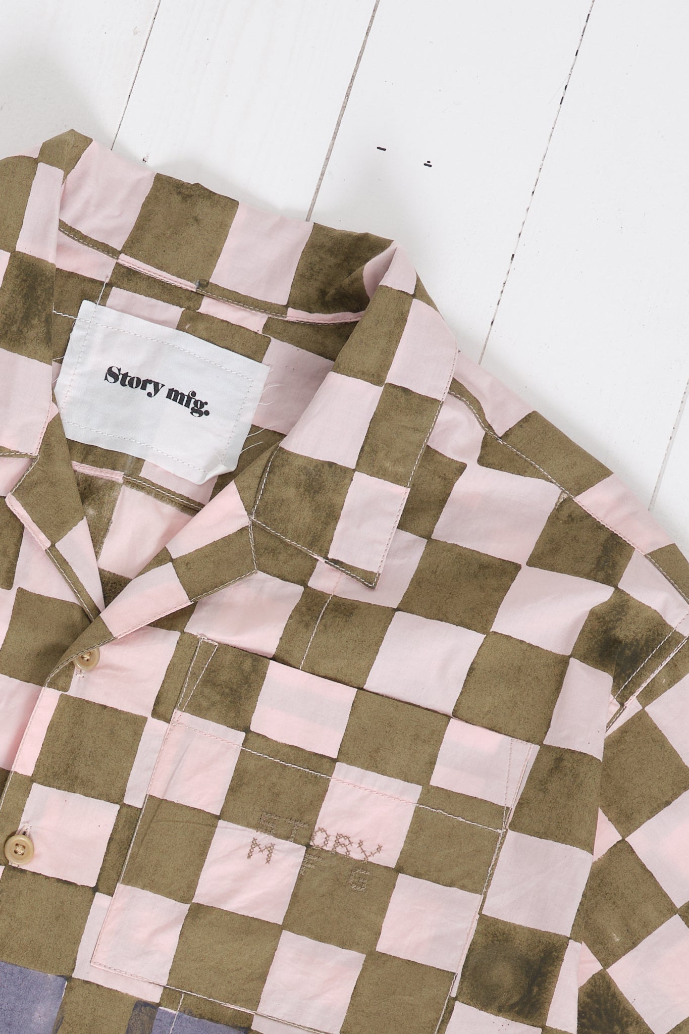 Greetings Shirt - Pink Checker