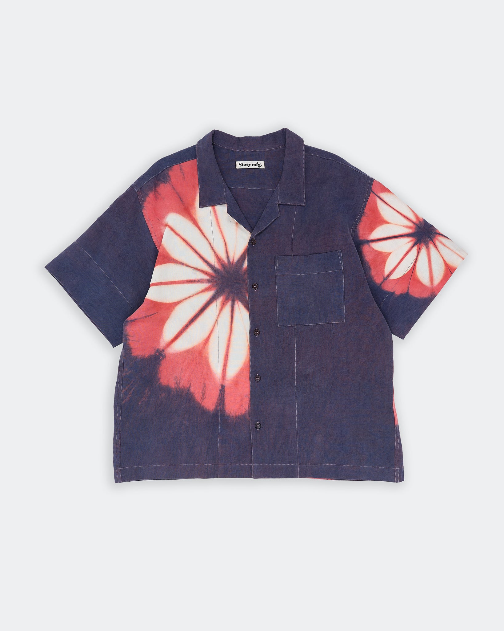 Greetings Shirt SS - Pink Flower Clamp – Story mfg.