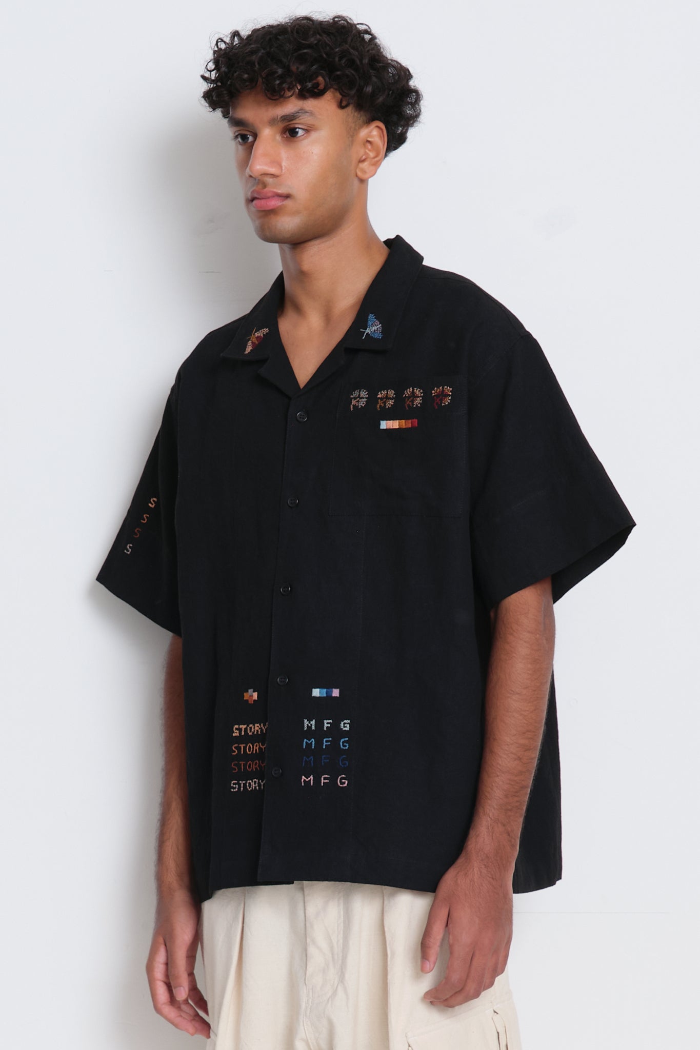Greetings Shirt  - Black Moth Sampler