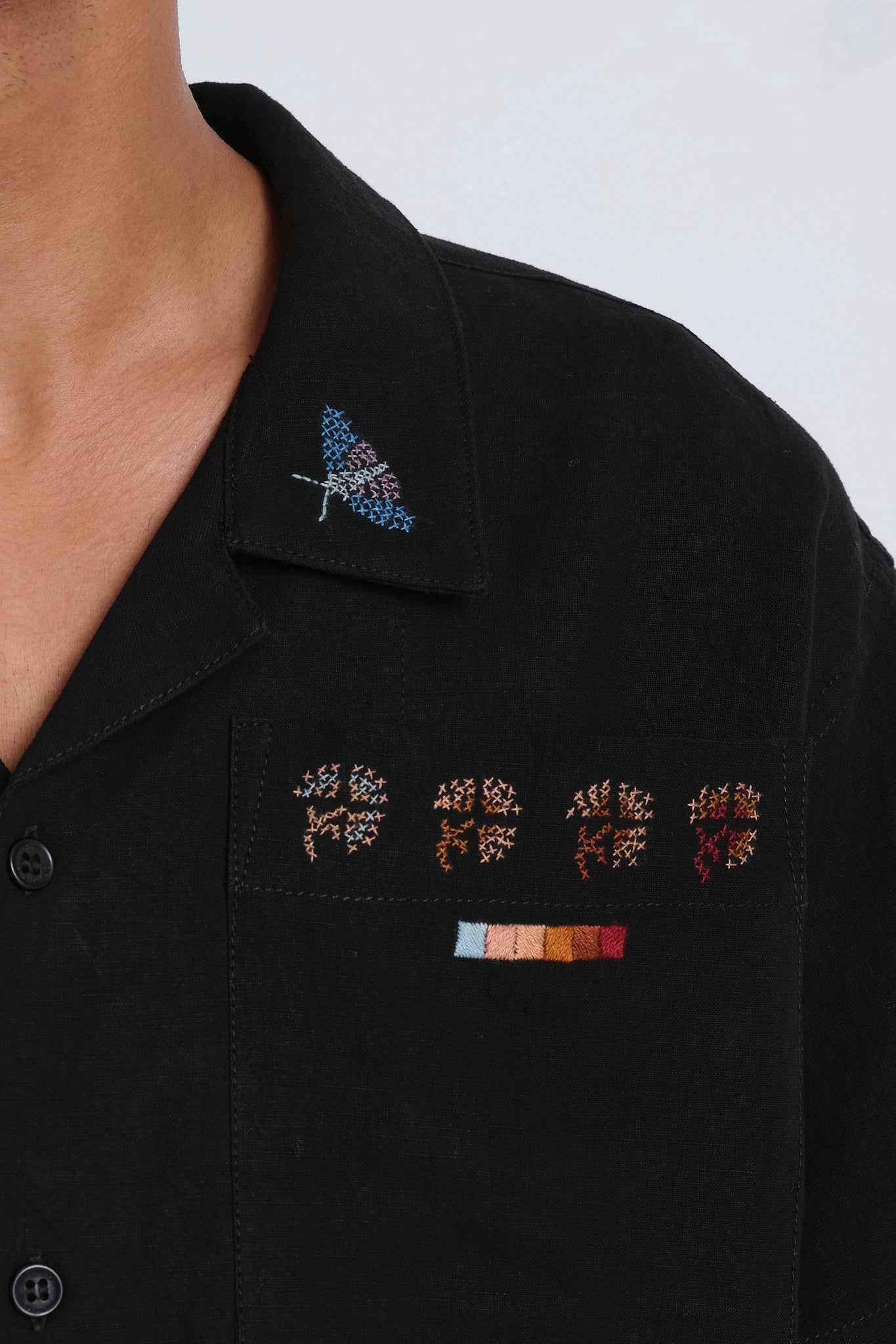 Greetings Shirt  - Black Moth Sampler