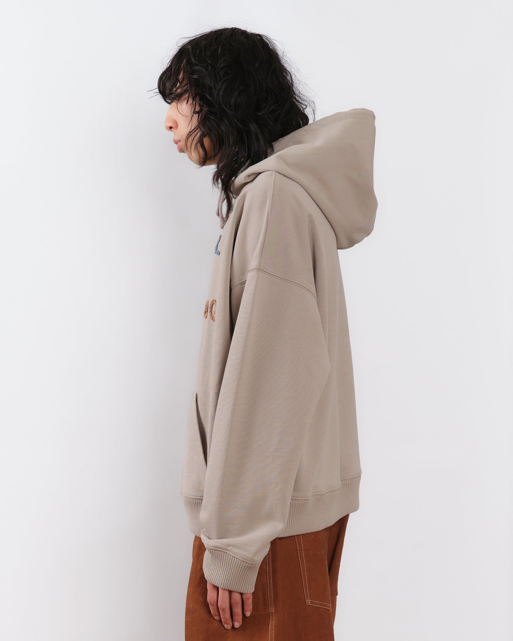 Geo Hoodie - Soft Grey