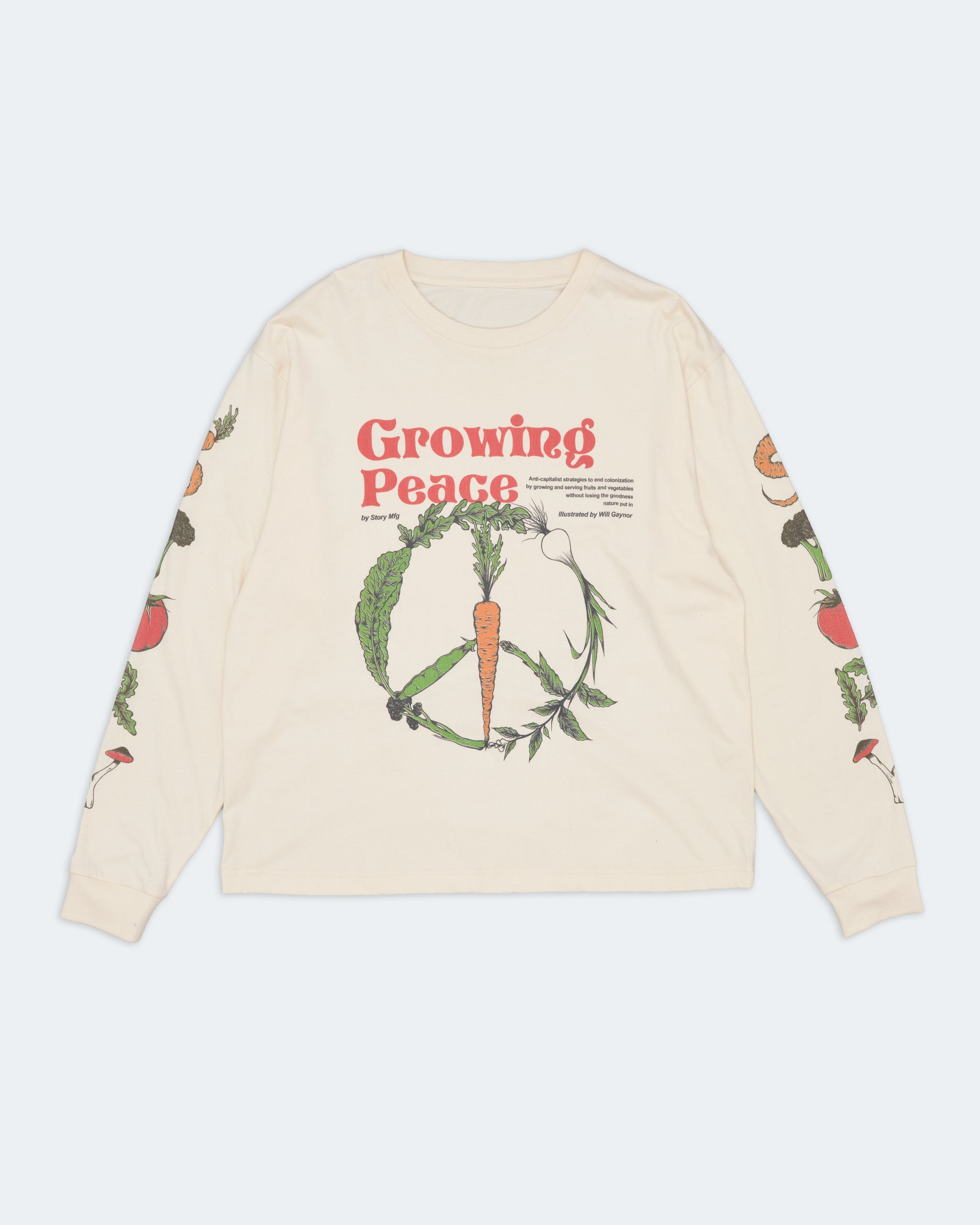 Story mfg. Growing Peace ロンT GratefulTeeLS-