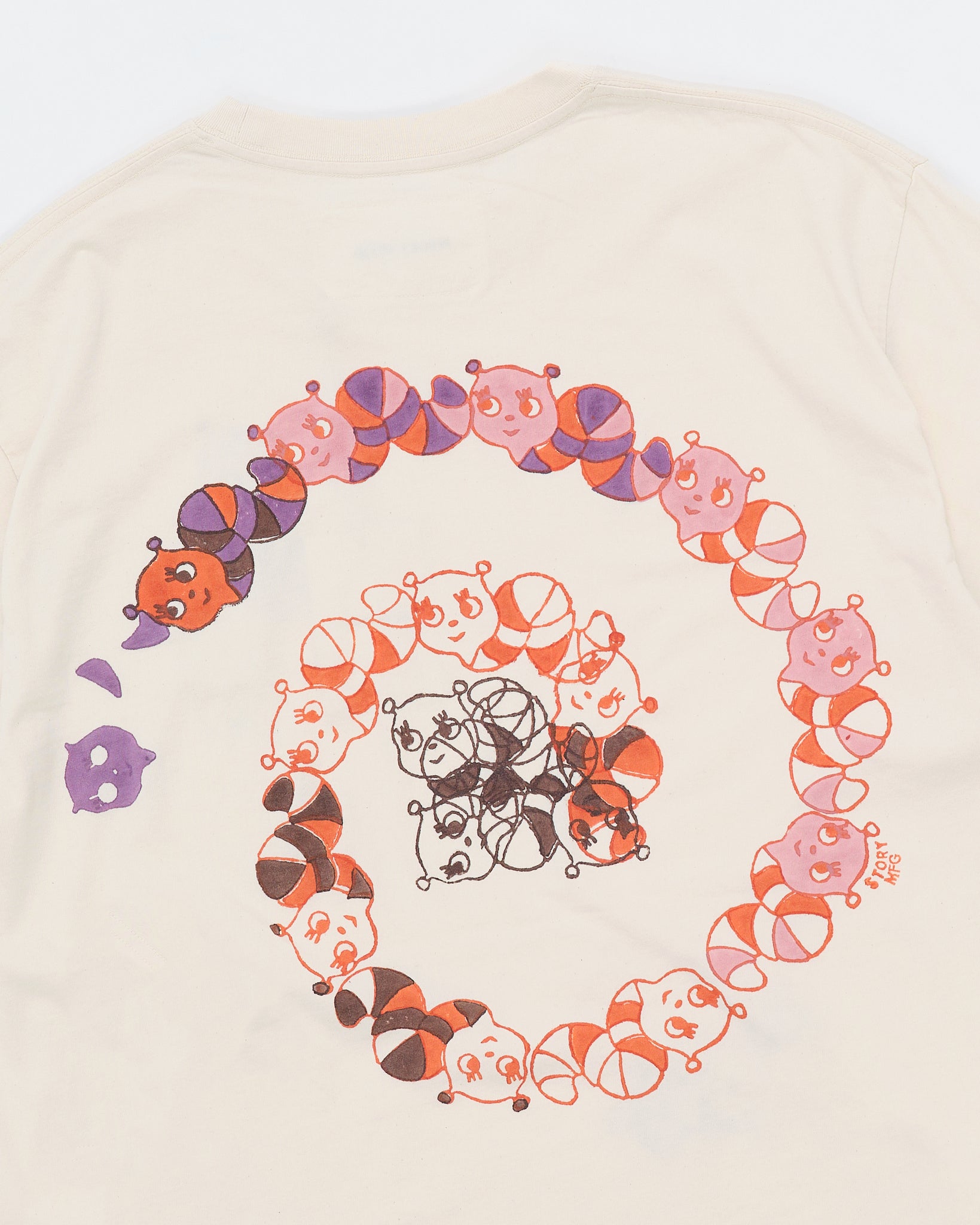 Grateful Tee SS - Ecru Earth Trip Spiral