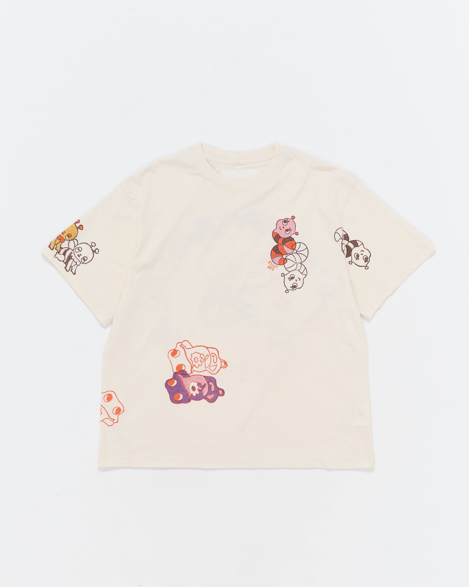 Grateful Tee SS - Ecru Earth Trip Spiral