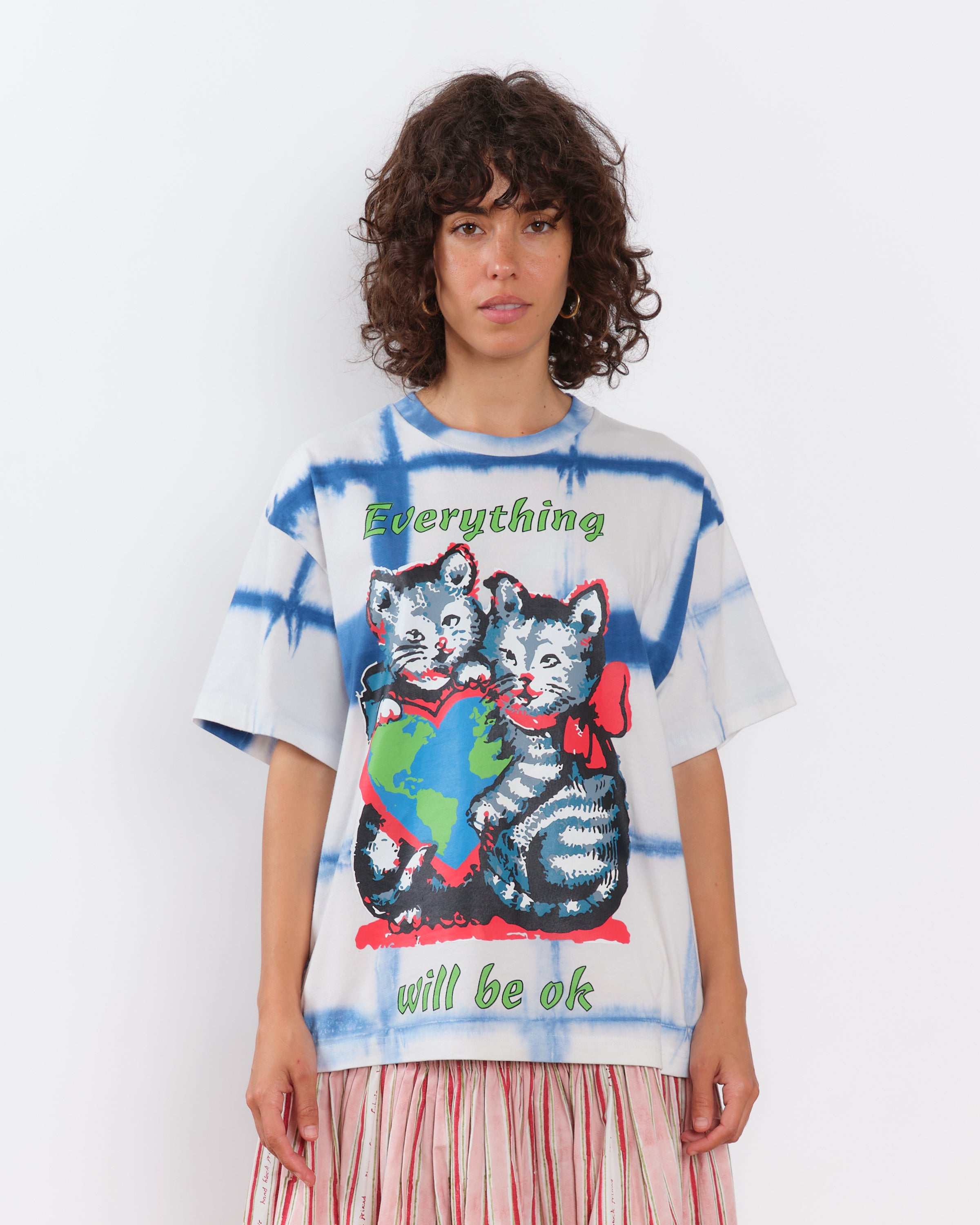 Grateful Tee SS Indigo Kitten Courage