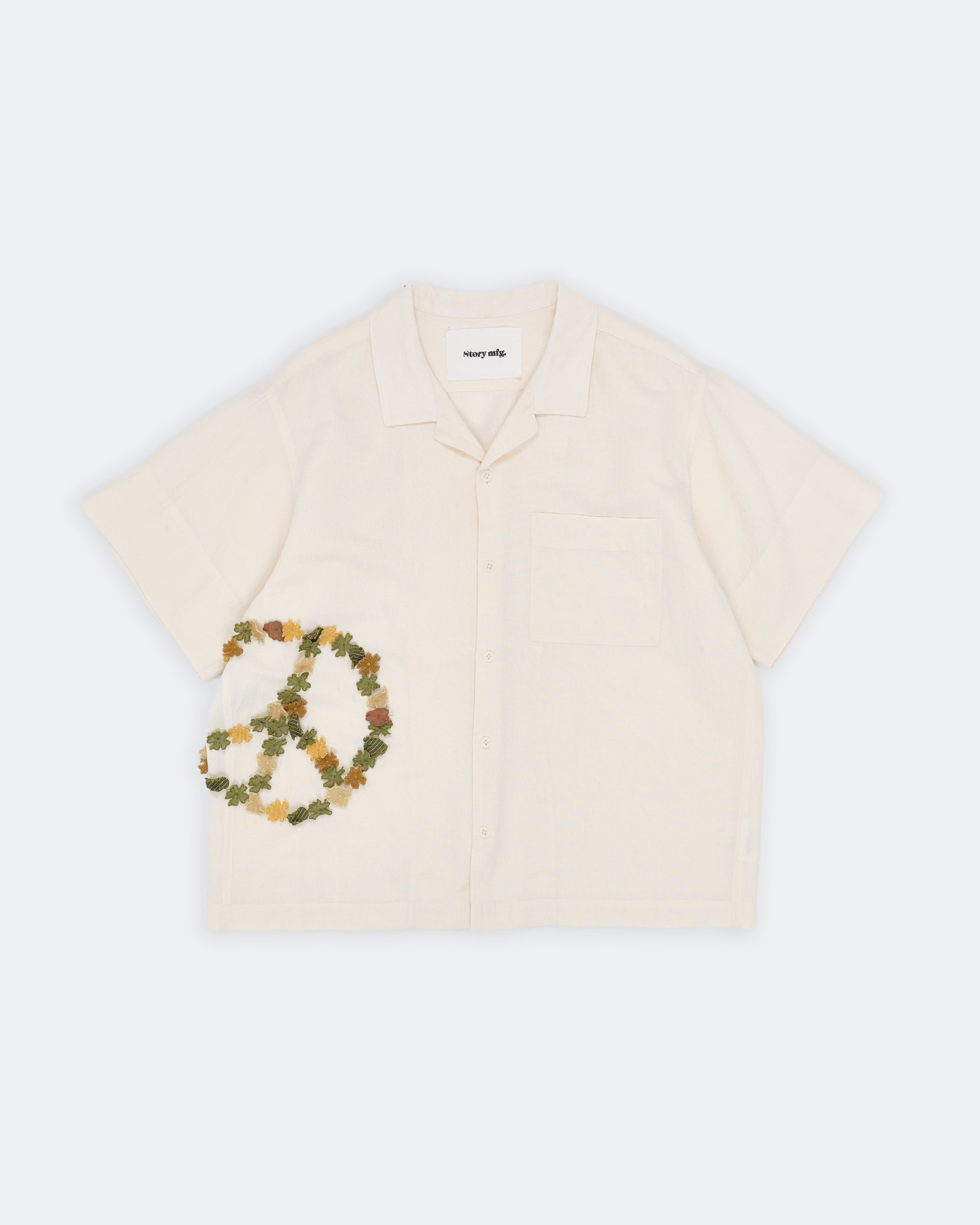トップス Story mfg L/S T-shirt Story MFG - Ecru printed long sleeve T-Shirt - allanjoseph