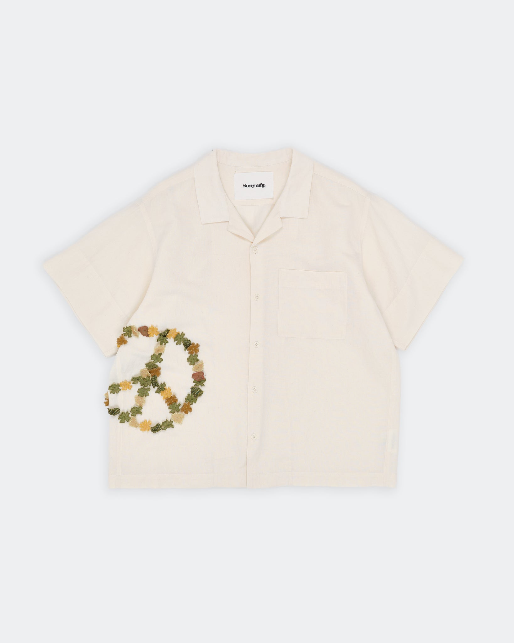 Greetings Shirt SS - Ecru Peace