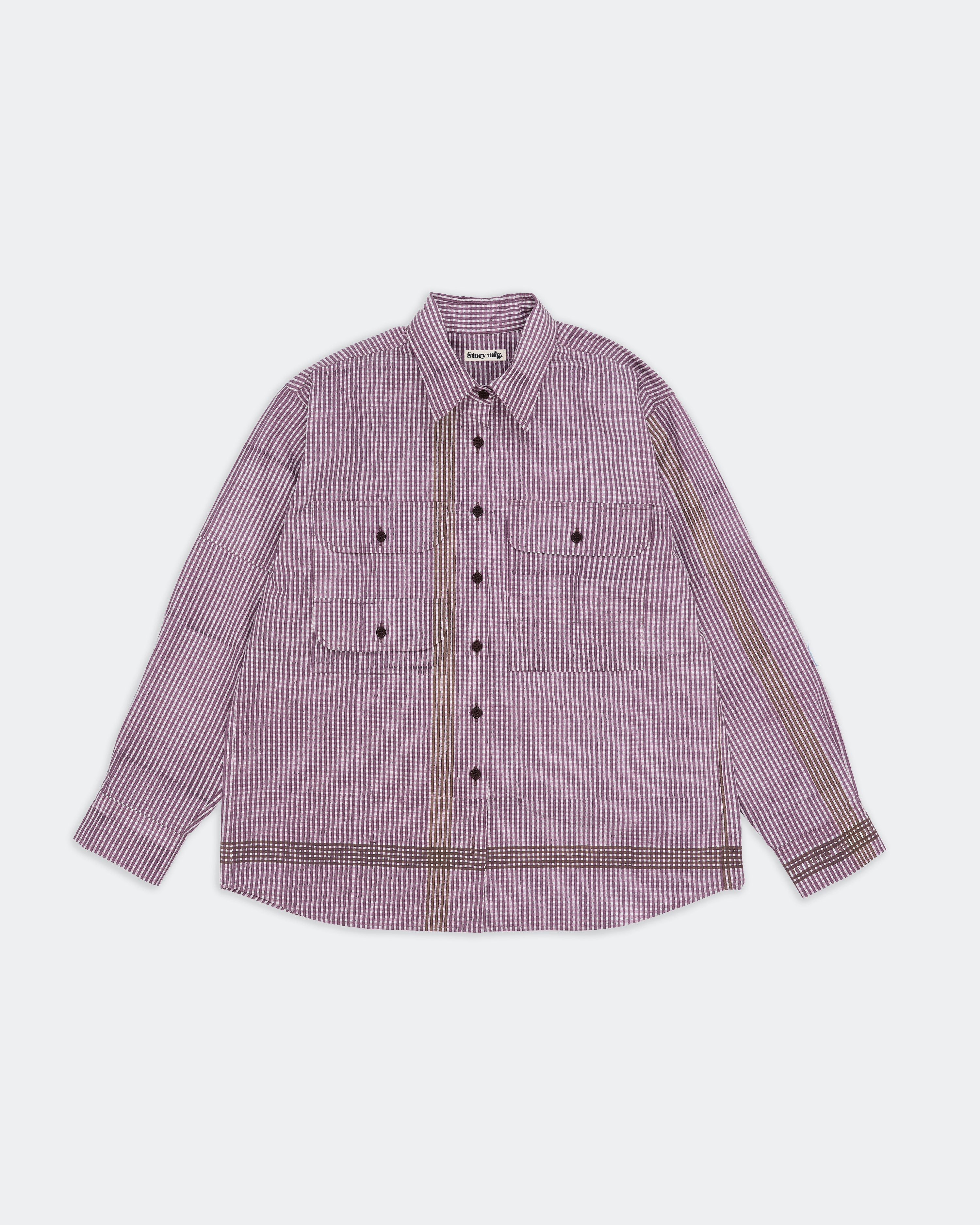 Harvest Shirt - Crispy Purple Gingham – Story mfg.