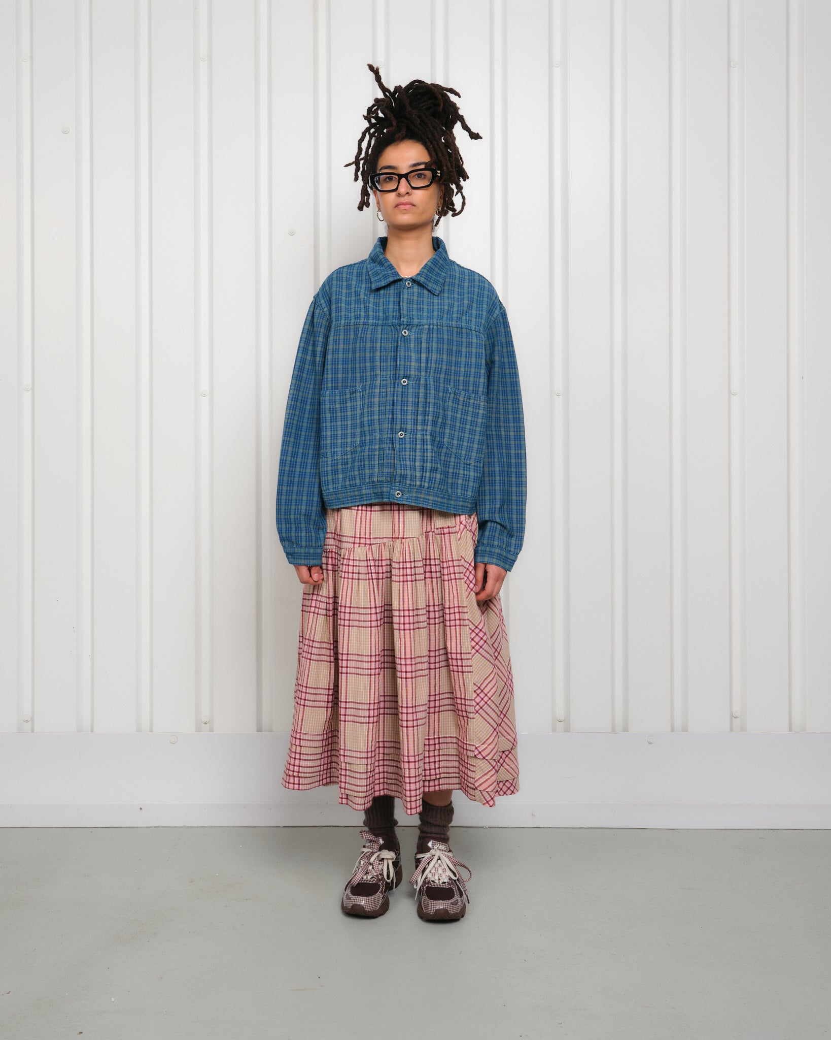 Sundae Jacket - Indigo Mud Check – Story mfg.