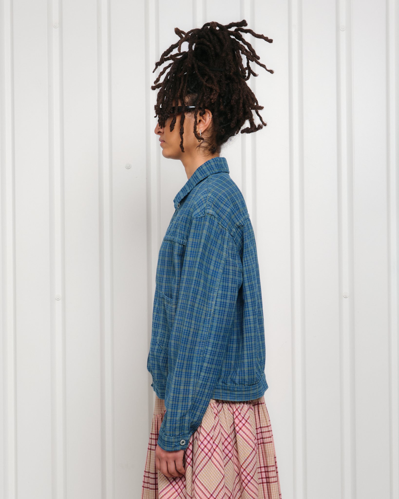 Sundae Jacket - Indigo Mud Check – Story mfg.