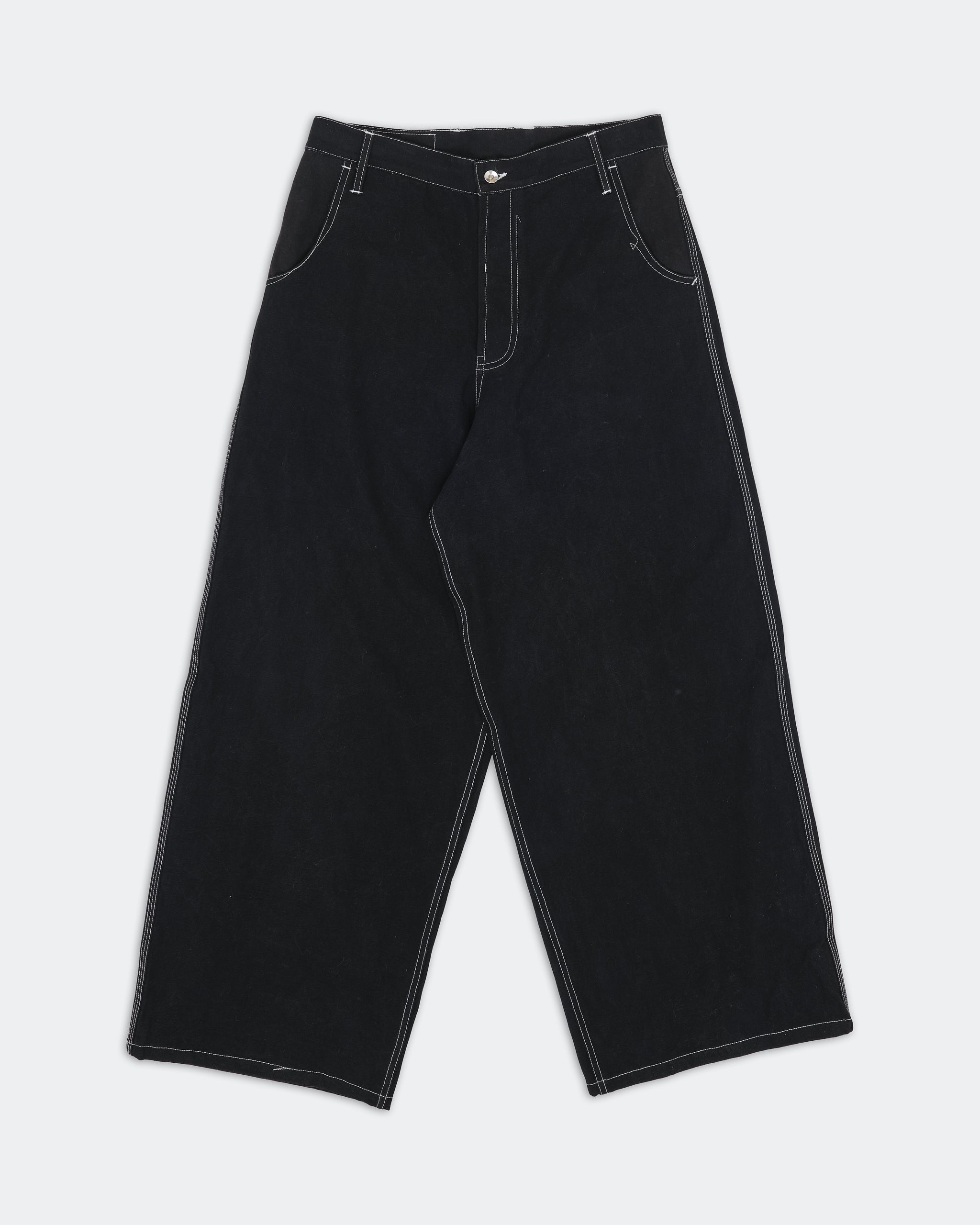 Home Pants - Black Wonky-Wear – Story mfg.