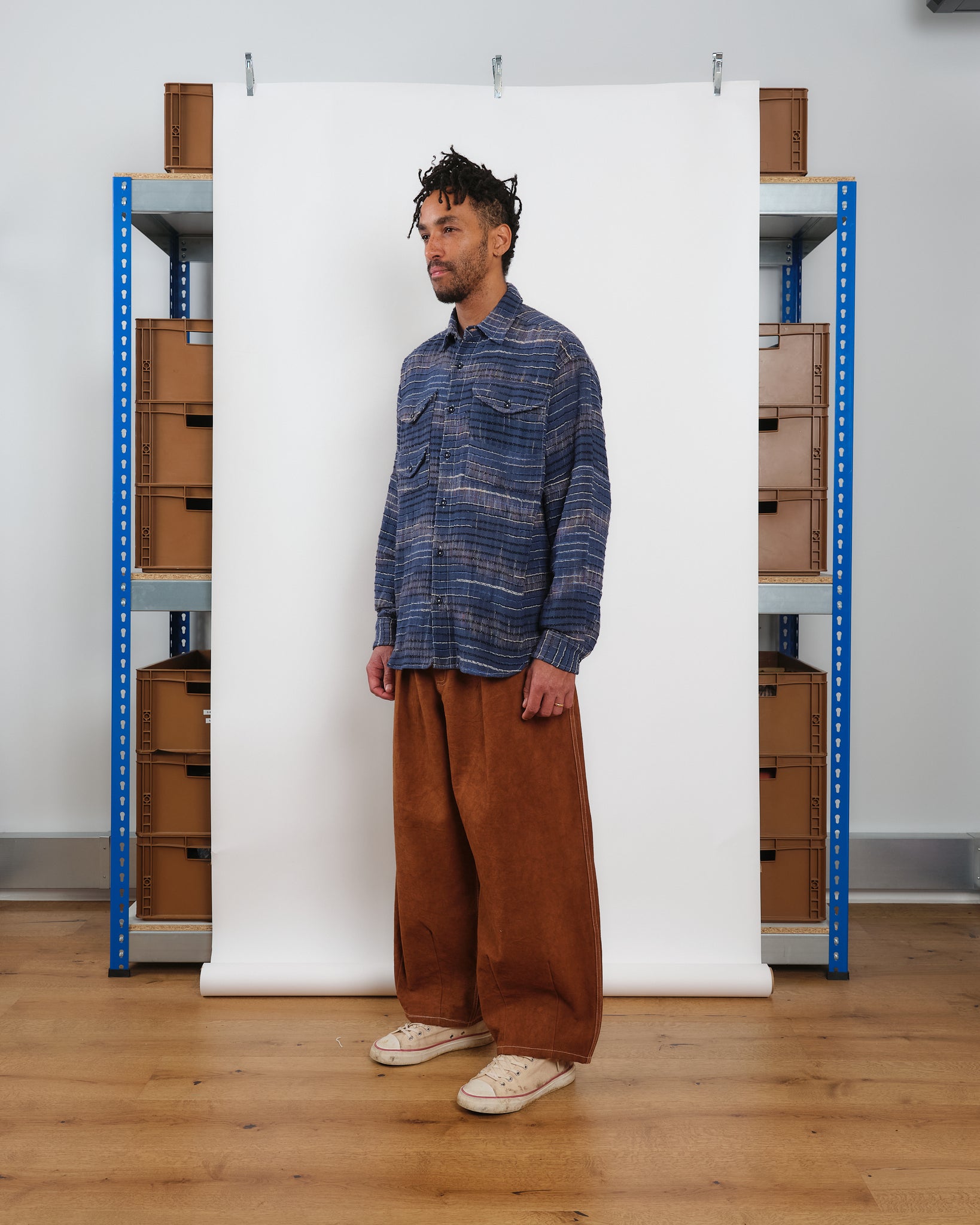 Harvest Shirt - Indigo Handloom
