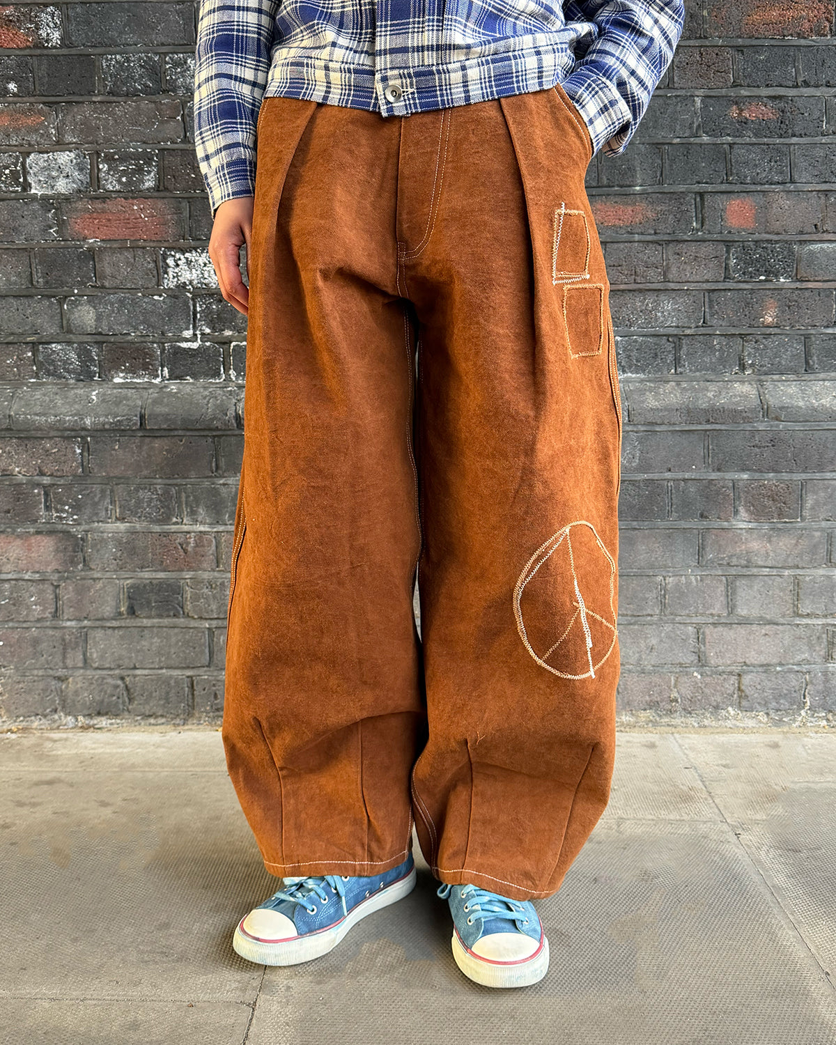 Lush Pants - Brown Zig Zag – Story mfg.