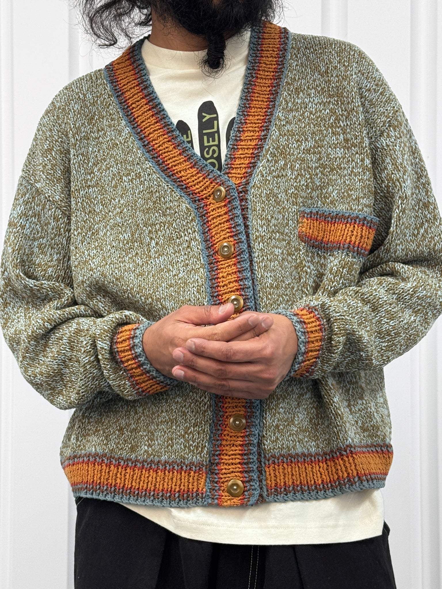 Bulb Knit Cardigan - Twisted Green – Story mfg.