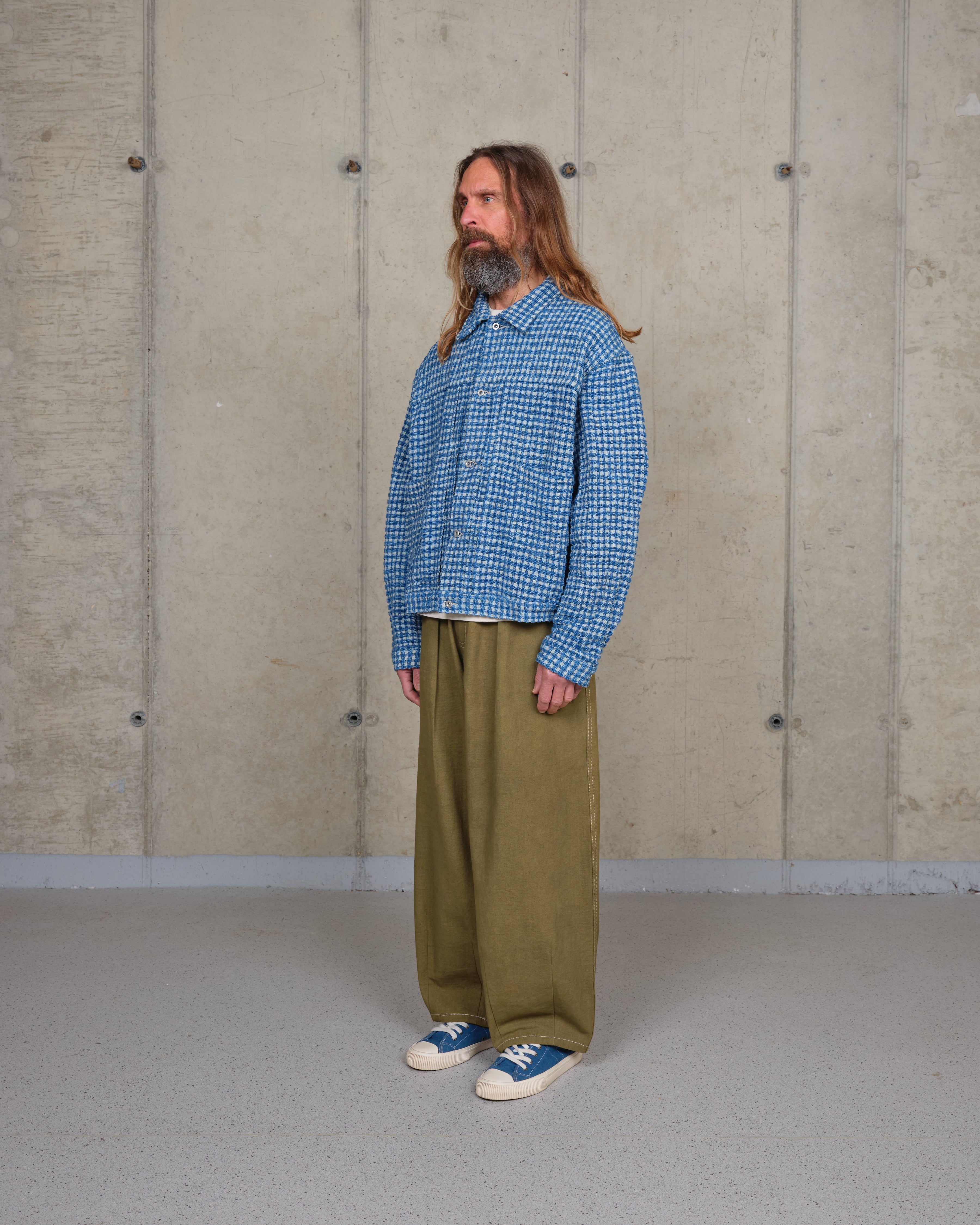 Sundae Jacket - Indigo Wobbly Waffle – Story mfg.
