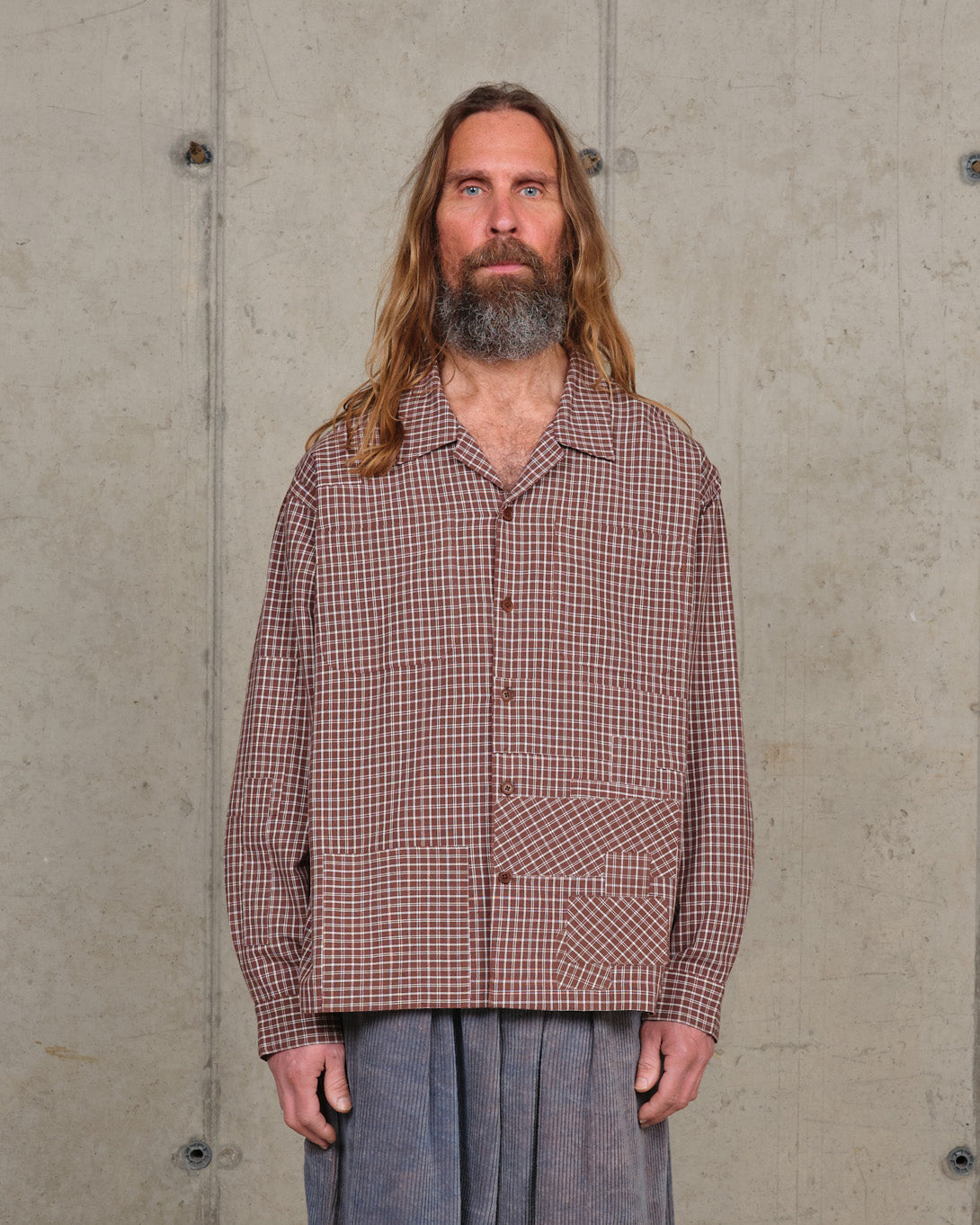 PA Shirt LS - Brown Check