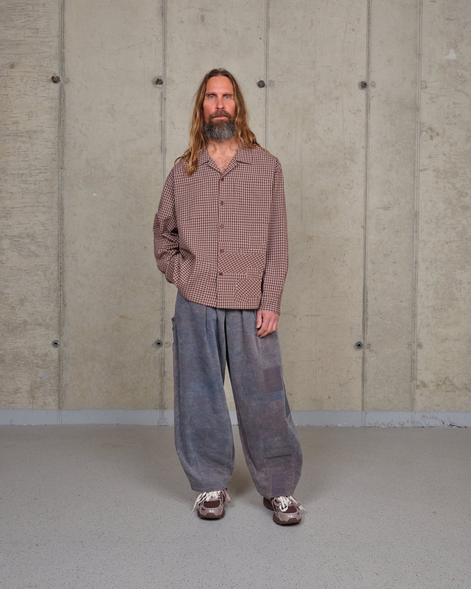 PA Shirt LS - Brown Check