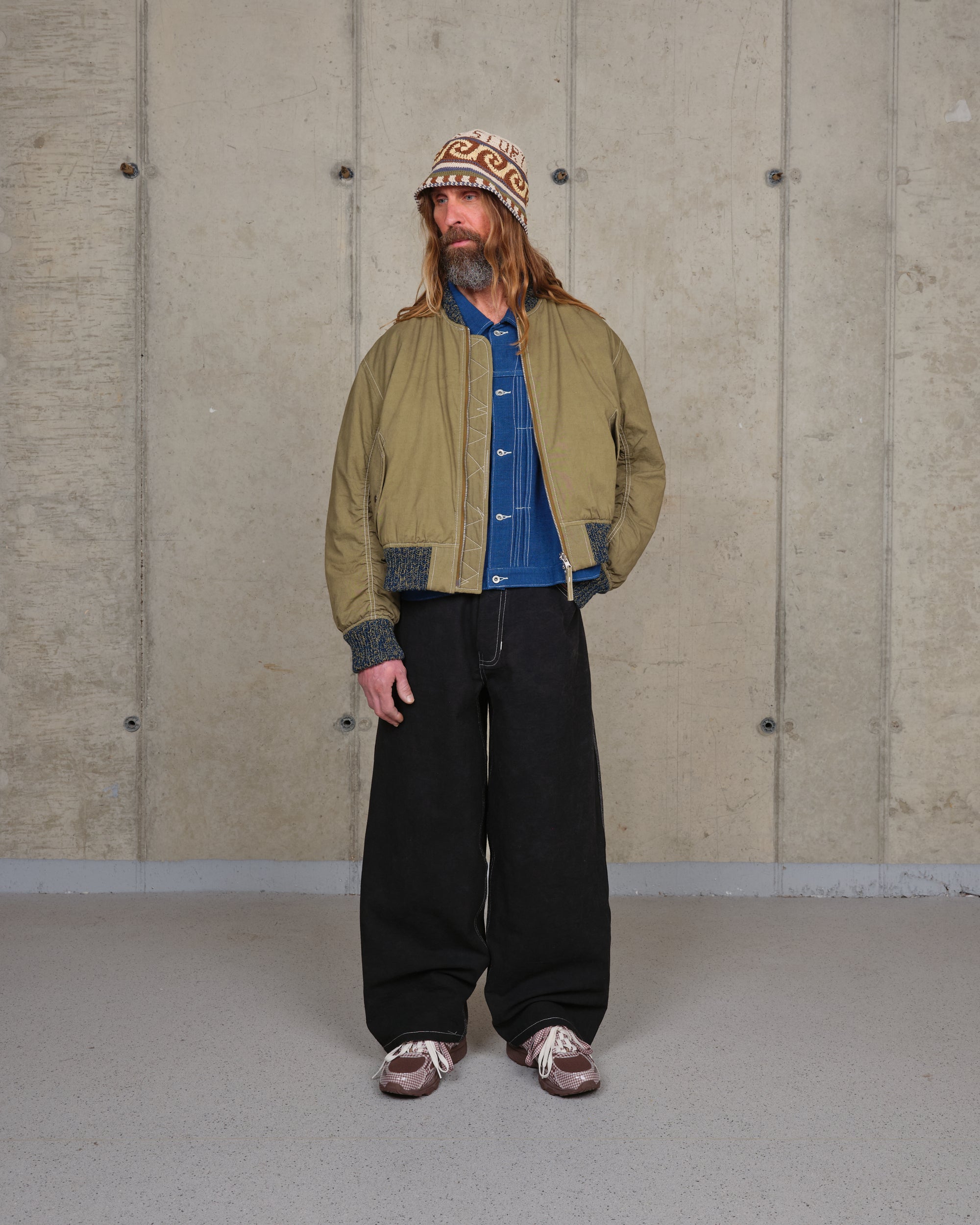 C*6様 STORY mfg. sudae jacket pants デニムセッ Sundae Jacket - Indigo Wobbly Waffle – Story mfg.