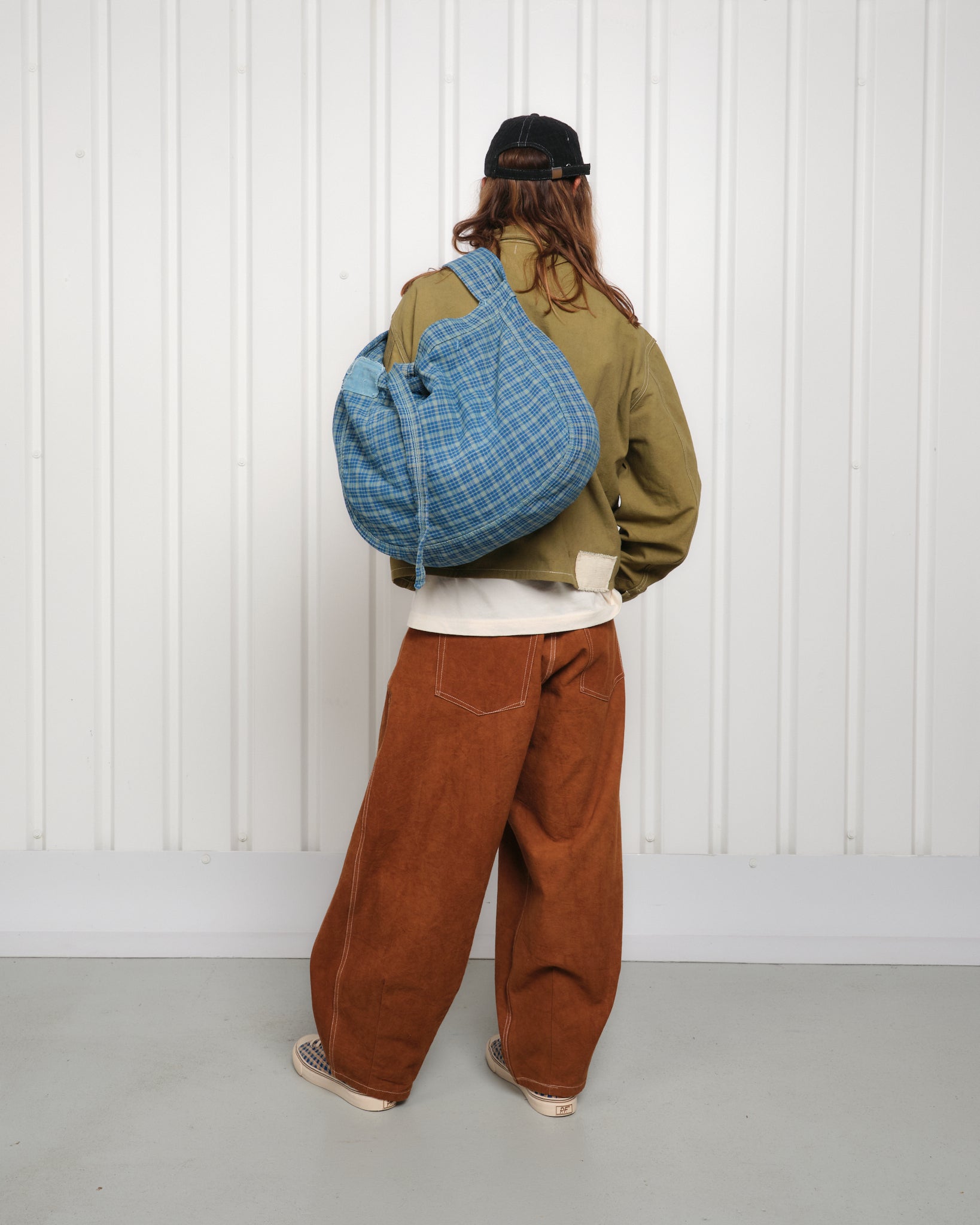 Big Shop Tote - Indigo Mud Check – Story mfg.