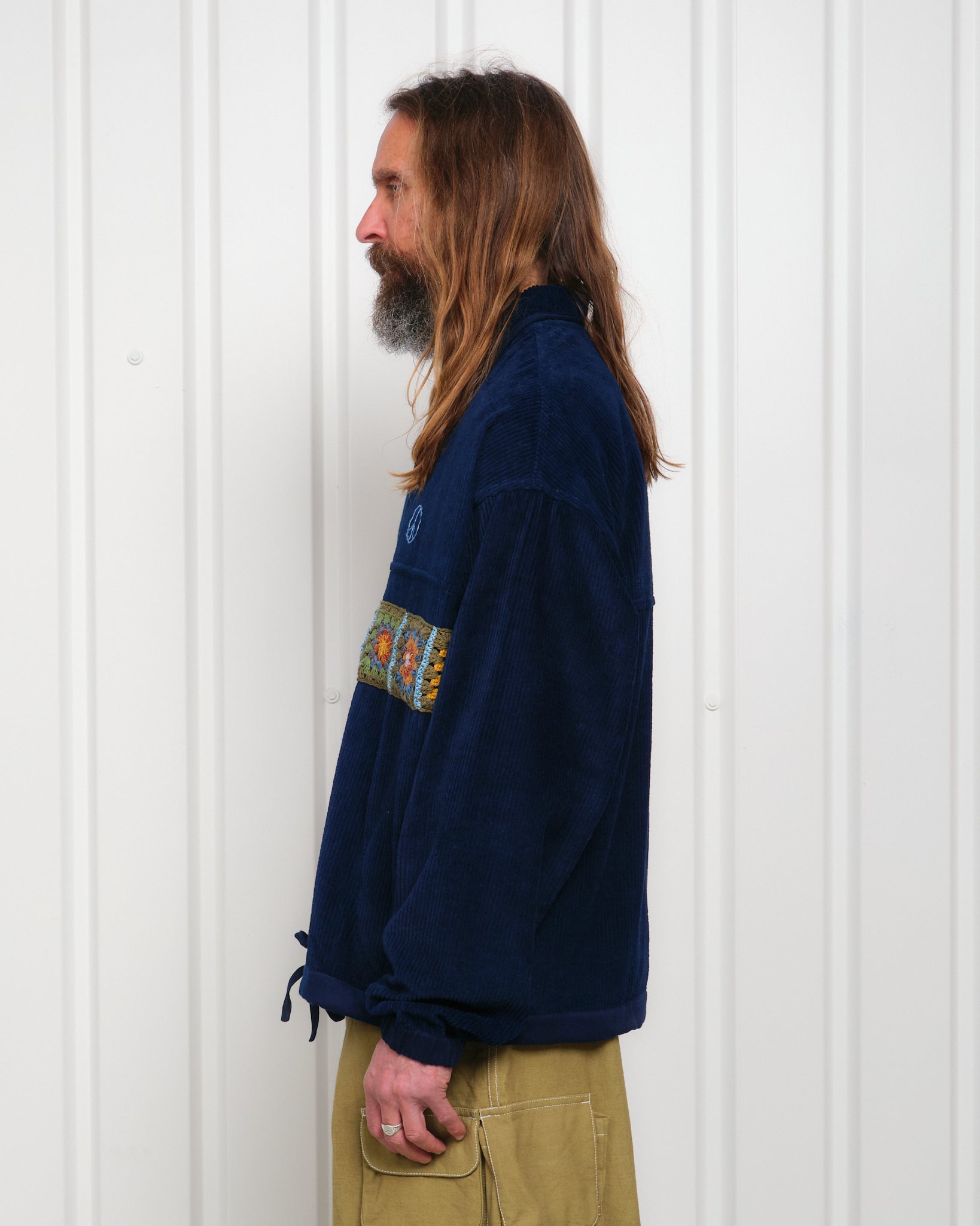 Polite Pullover - Indigo Corduroy – Story mfg.